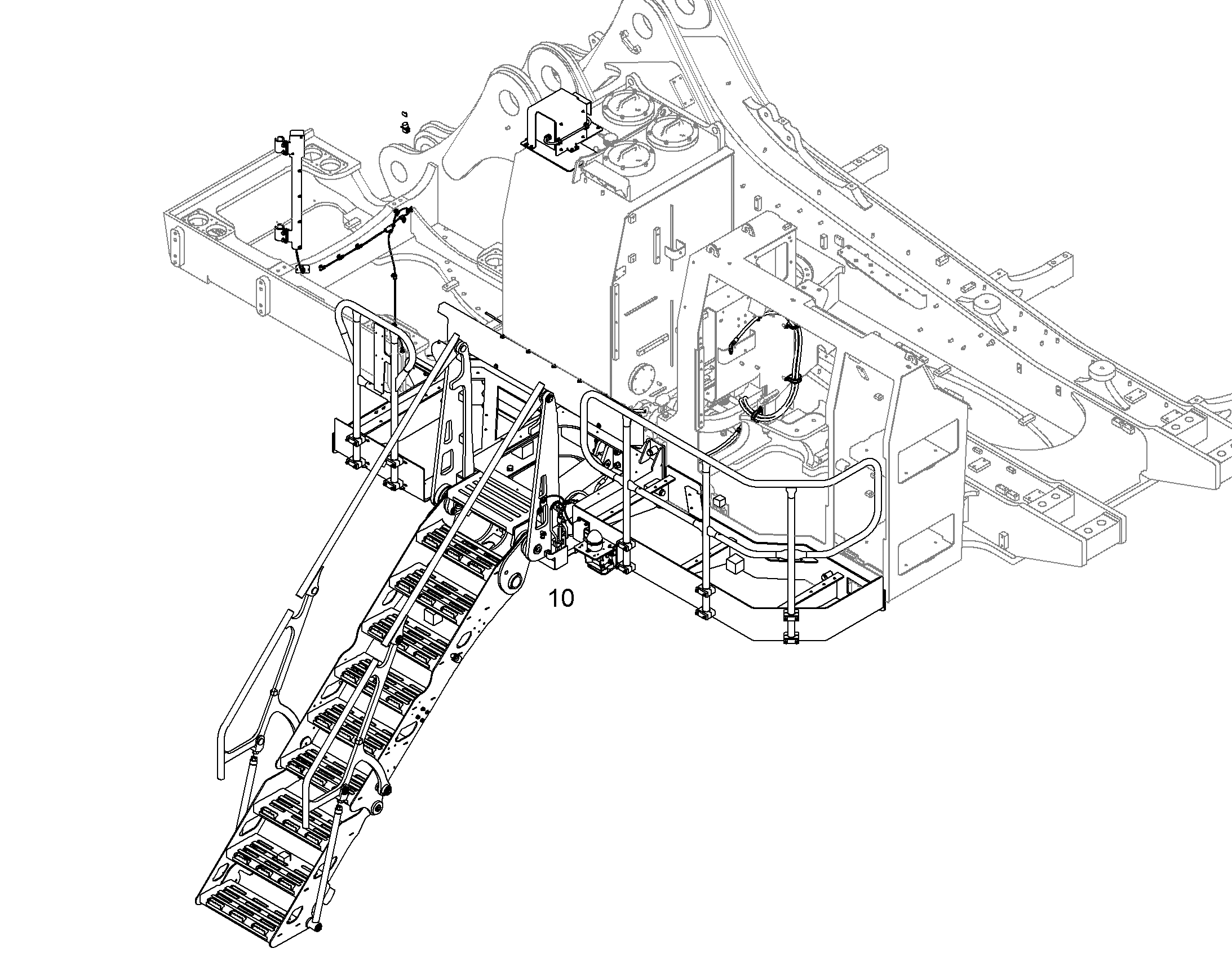 ЛЕСТНИЦА ПОДНИМАЕМАЯ 11750784 LIEBHERR