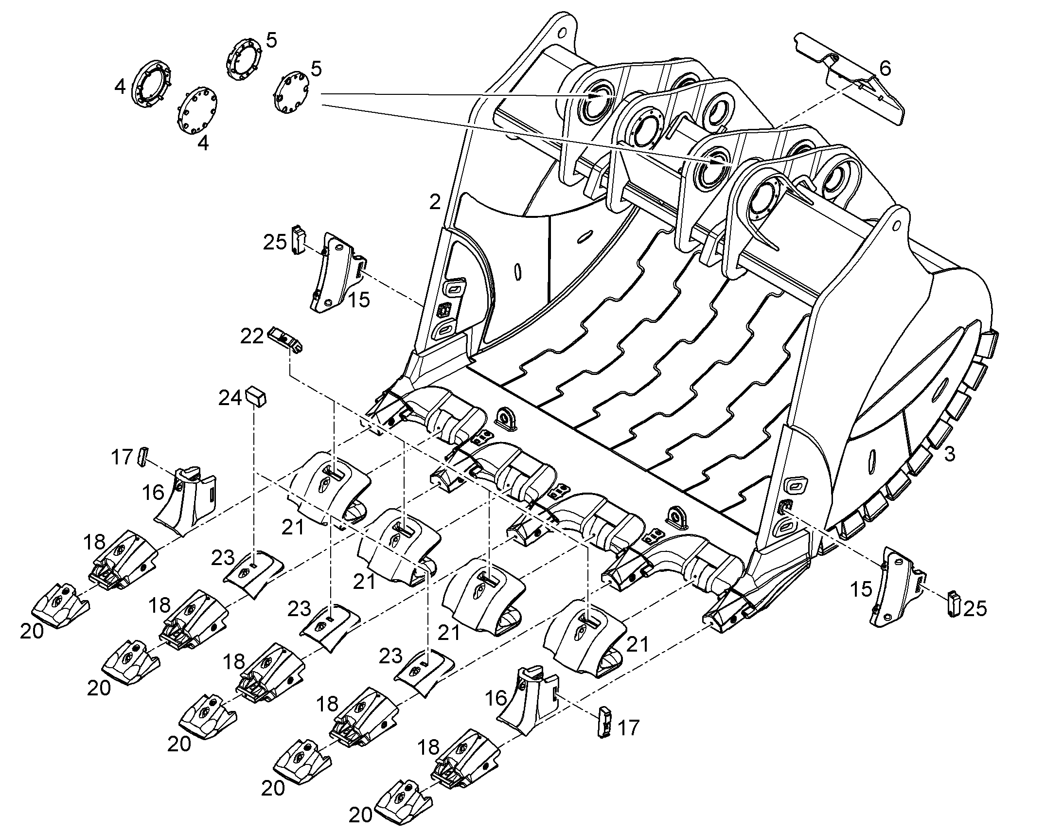 ЛОПАТА ОБРАТНАЯ 11857557 LIEBHERR