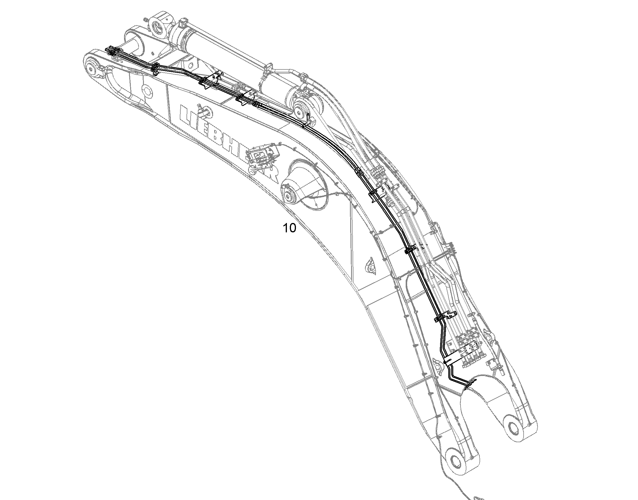 ПРОВОДКА ПРИВОД МЕХ. ПОВОРОТА 11752733 LIEBHERR