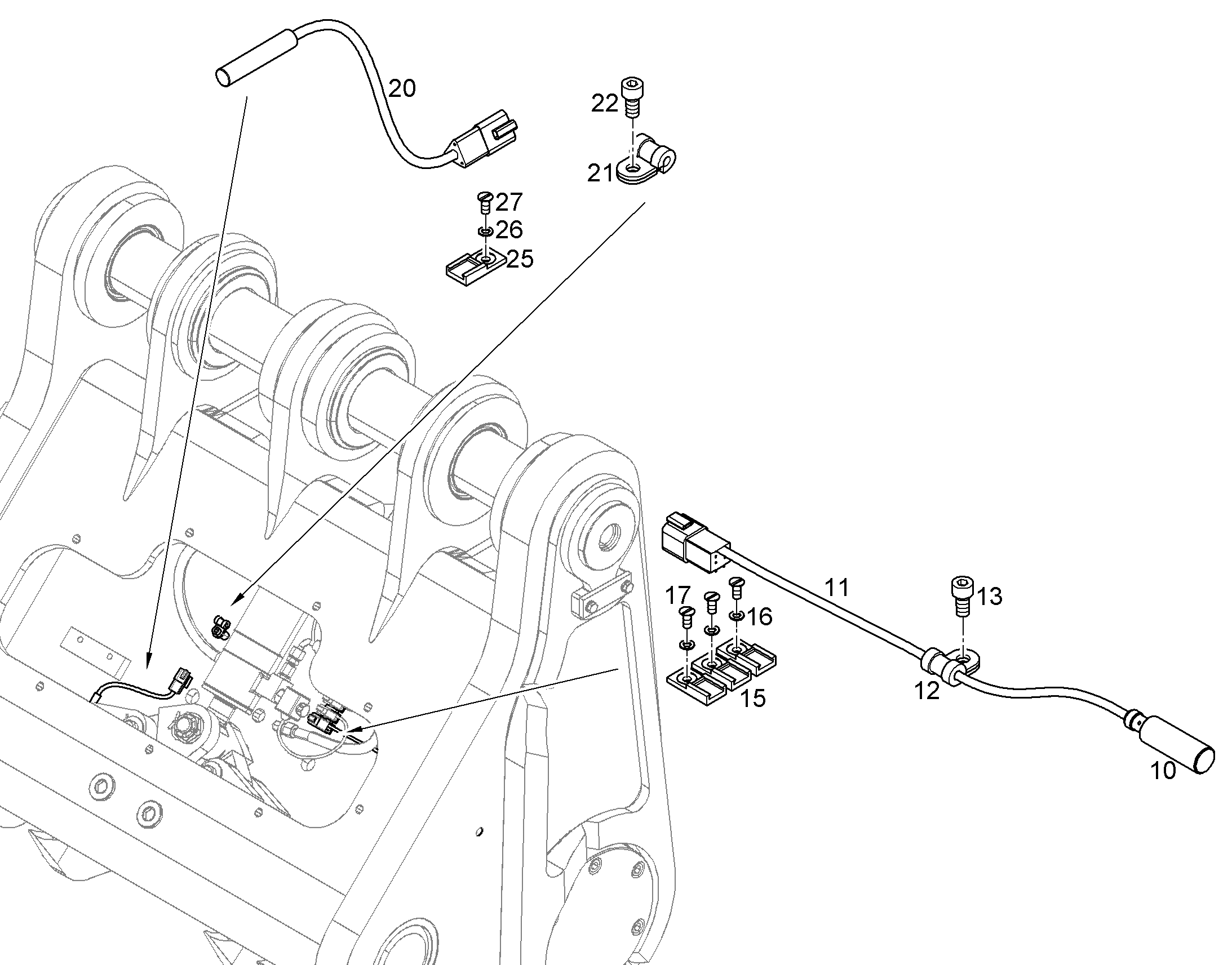 ПЕРЕКЛЮЧАТЕЛЬ СО ШТЕК.БЕСКОНТ 11856808 LIEBHERR