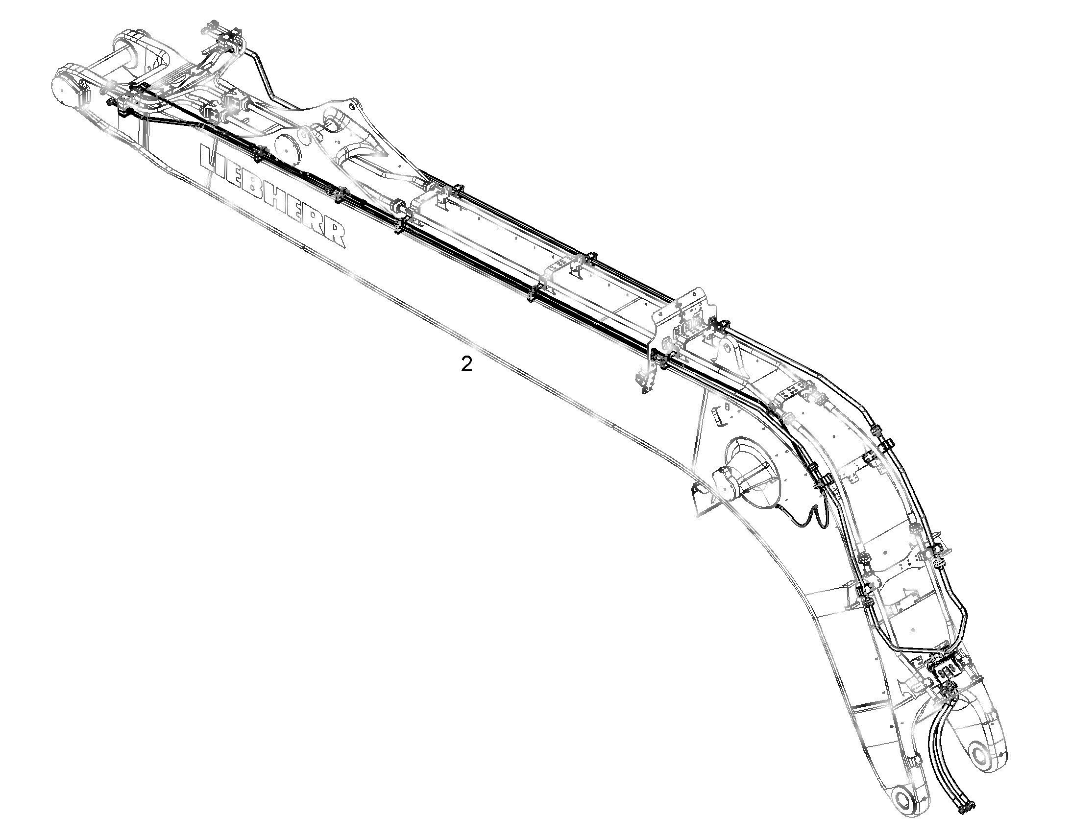 ПРОВОДКА МОНТАЖ AHS 11857072 LIEBHERR