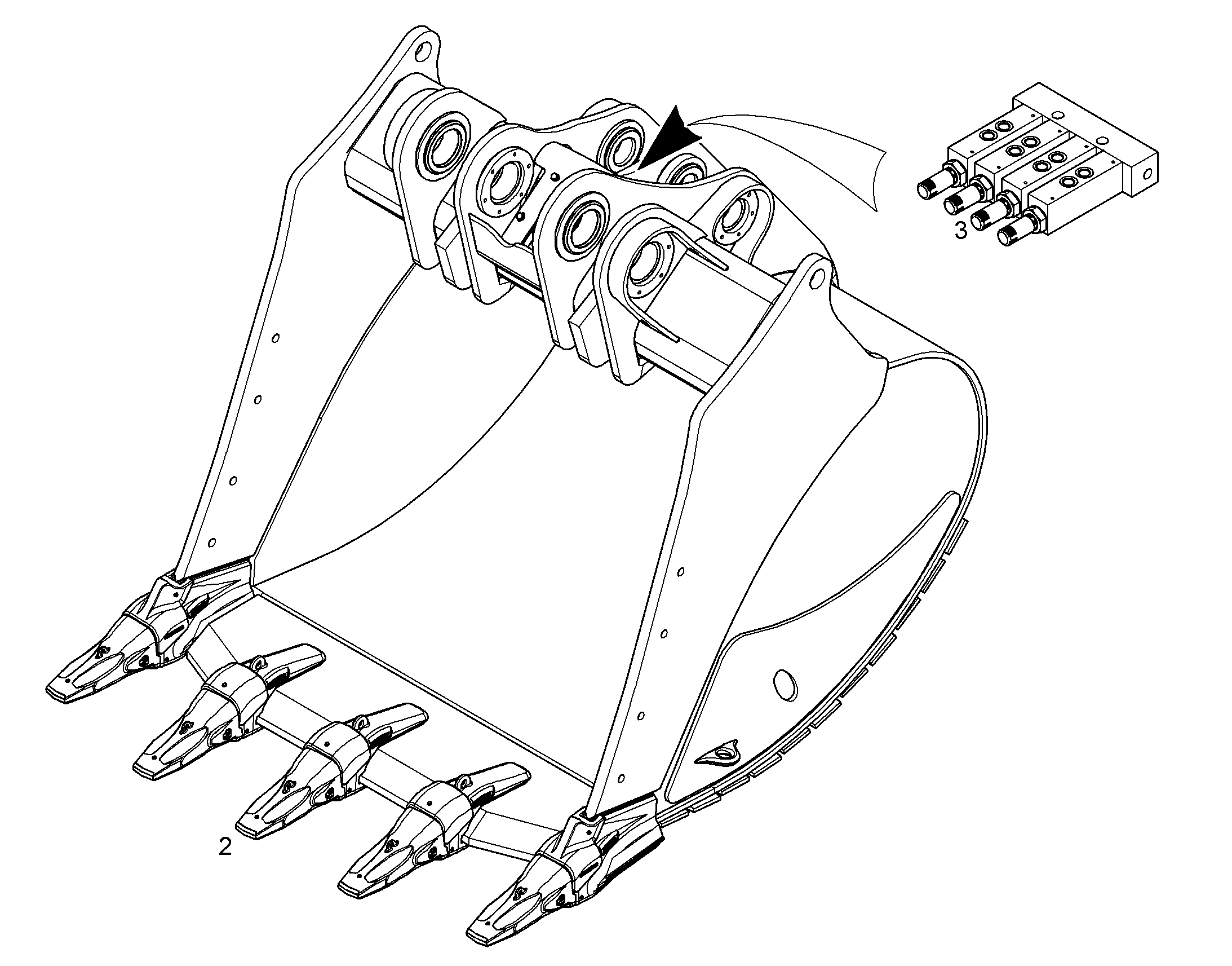 ЛОПАТА ОБРАТНАЯ 12186509 LIEBHERR