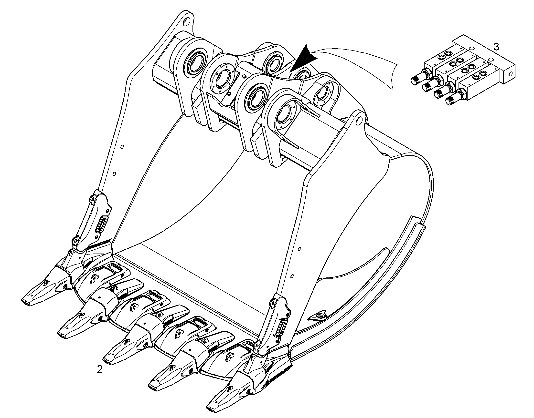 ЛОПАТА ОБРАТНАЯ HD 12186409 LIEBHERR