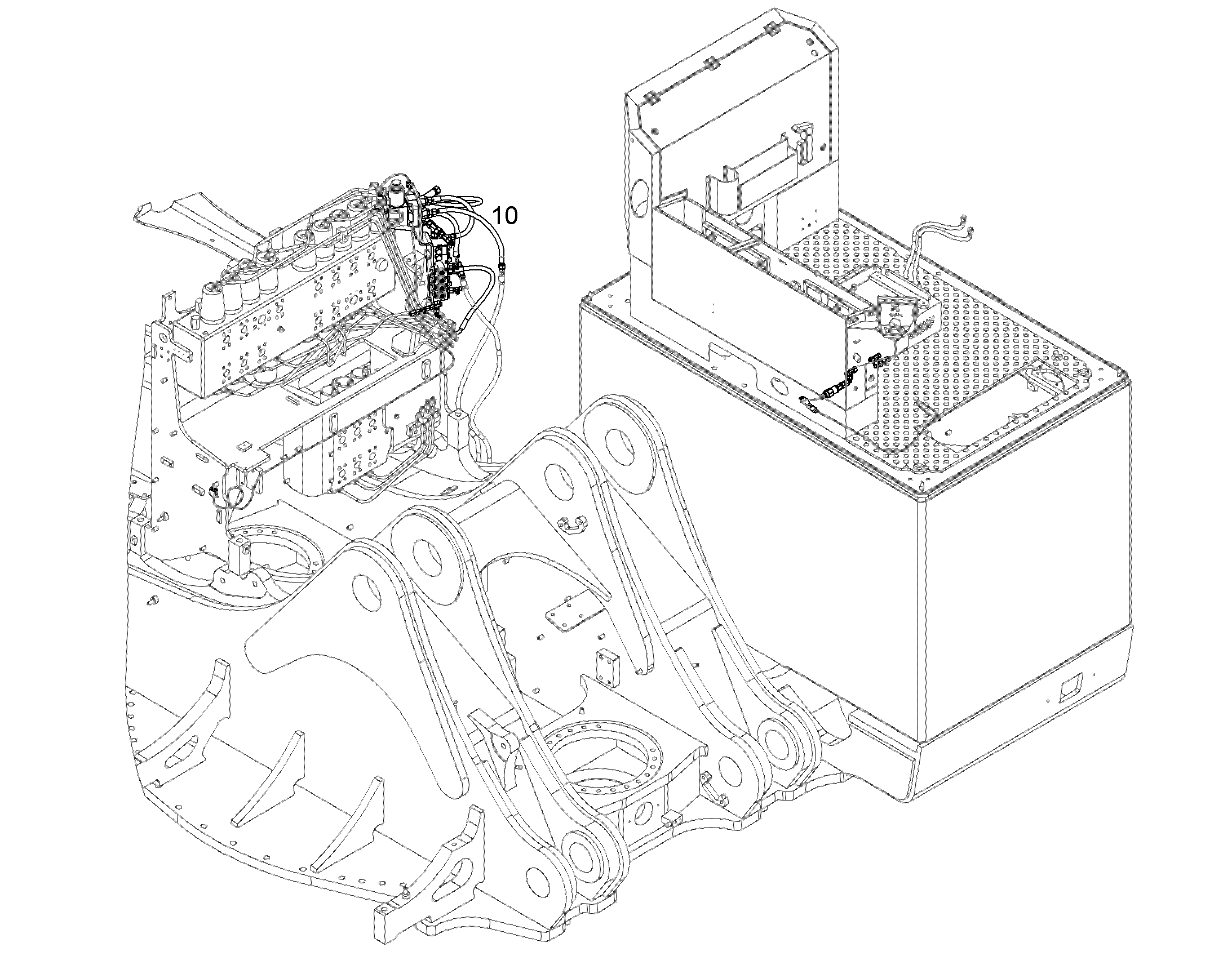 ДООБОРУДОВАНИЕ ОТКИДНОЙ КОВШ 12185384 LIEBHERR