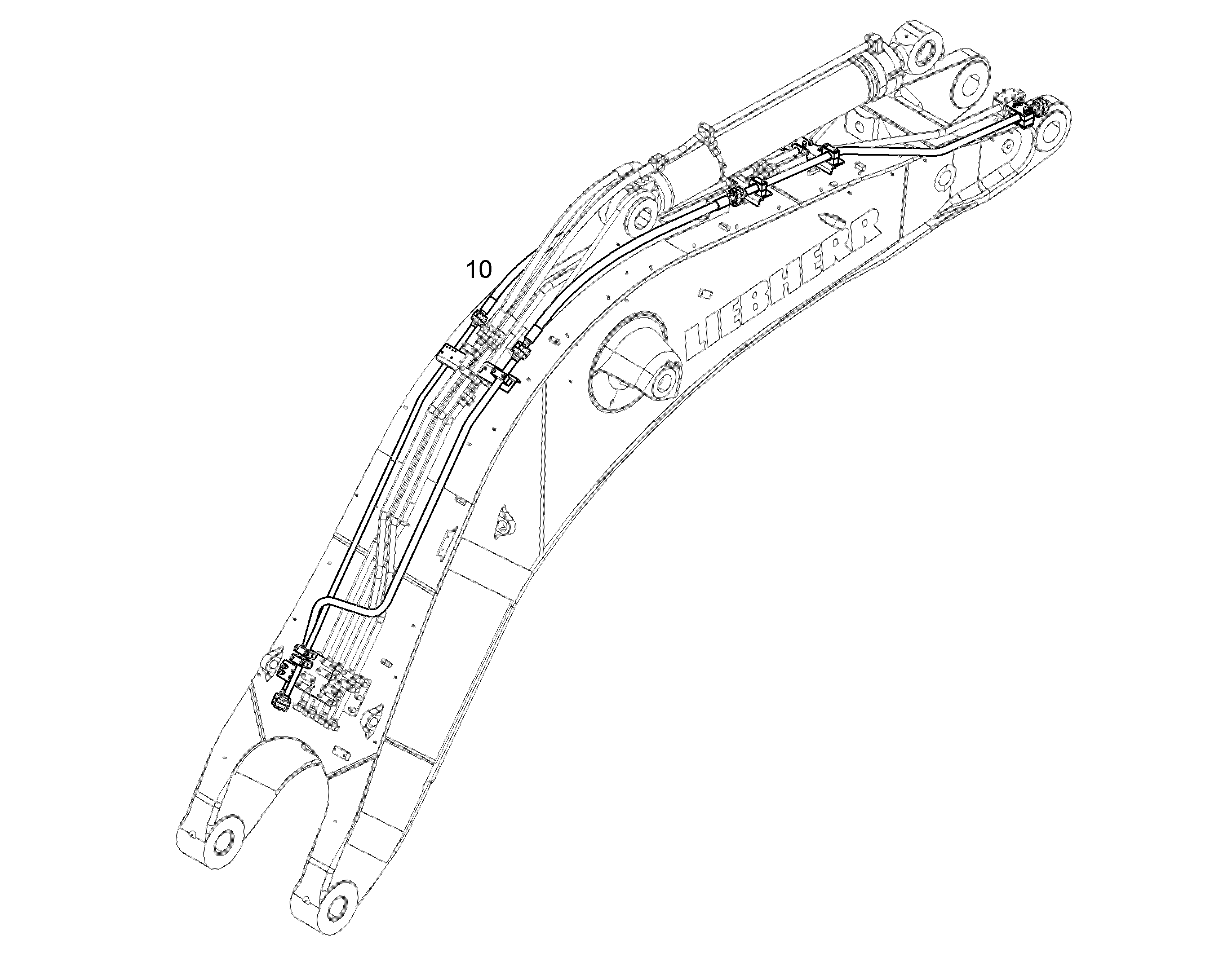 ПРОВОДКА МОНТАЖ AHS 11856680 LIEBHERR