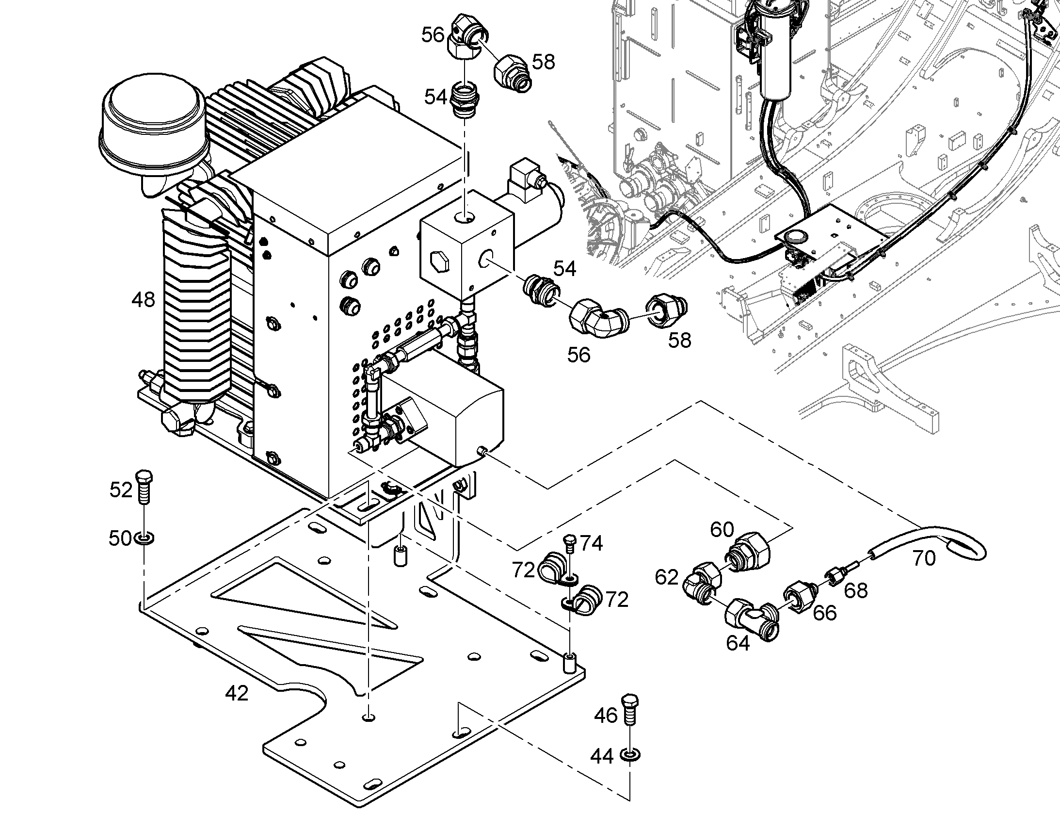 СОЕДИНЕНИЕ РЕЗЬБОВОЕ RED 18/8L 7410279 LIEBHERR