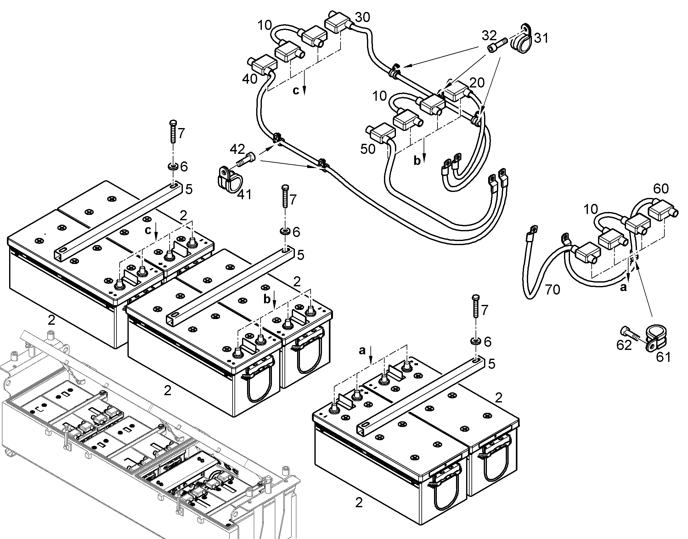 КАБЕЛЬ СОЕДИНИТЕЛЬНЫЙ BATTERIE 11859664 LIEBHERR