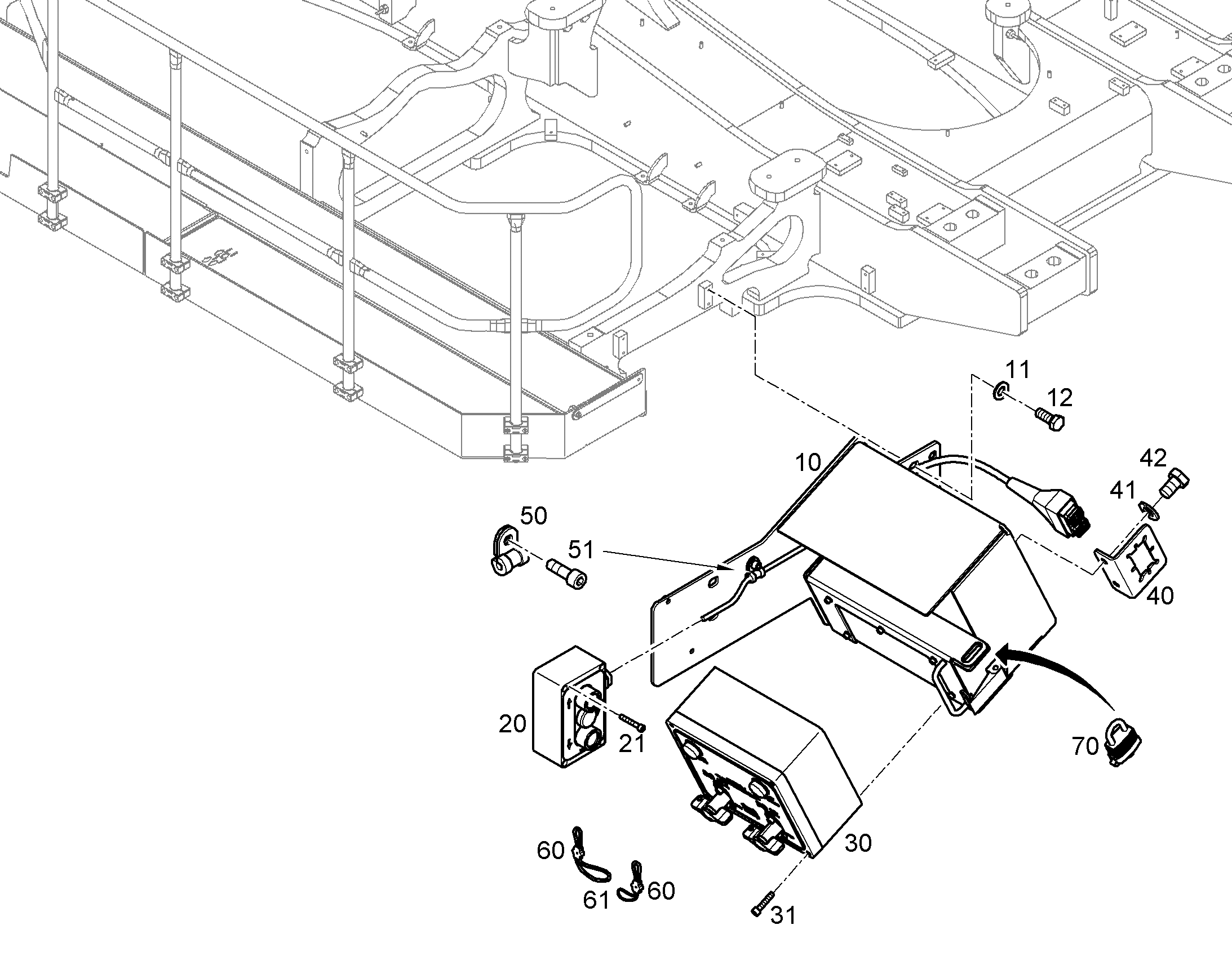 BOX SUPPORT 12184406 LIEBHERR