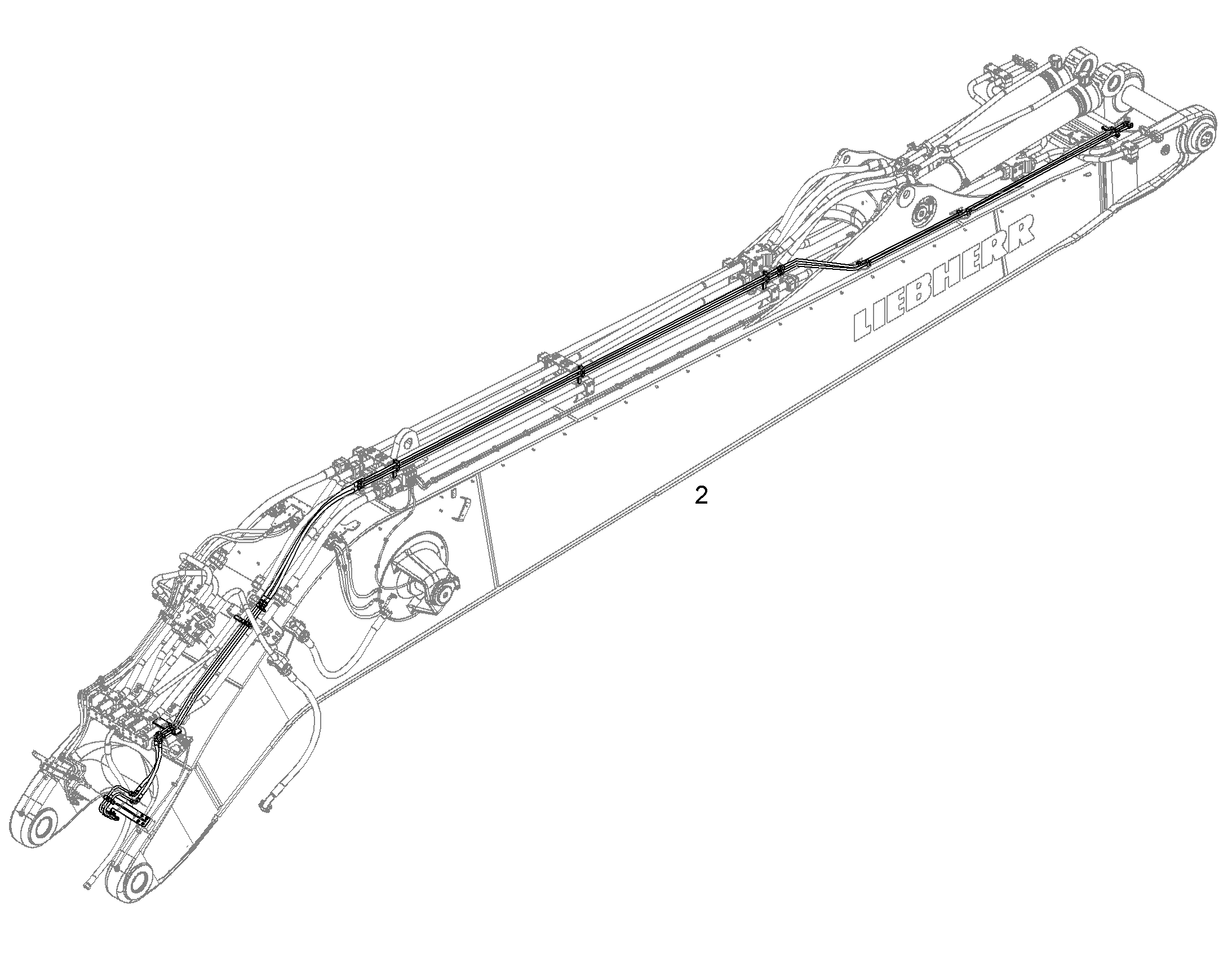 ПРОВОДКА ПРИВОД МЕХ. ПОВОРОТА 12188353 LIEBHERR