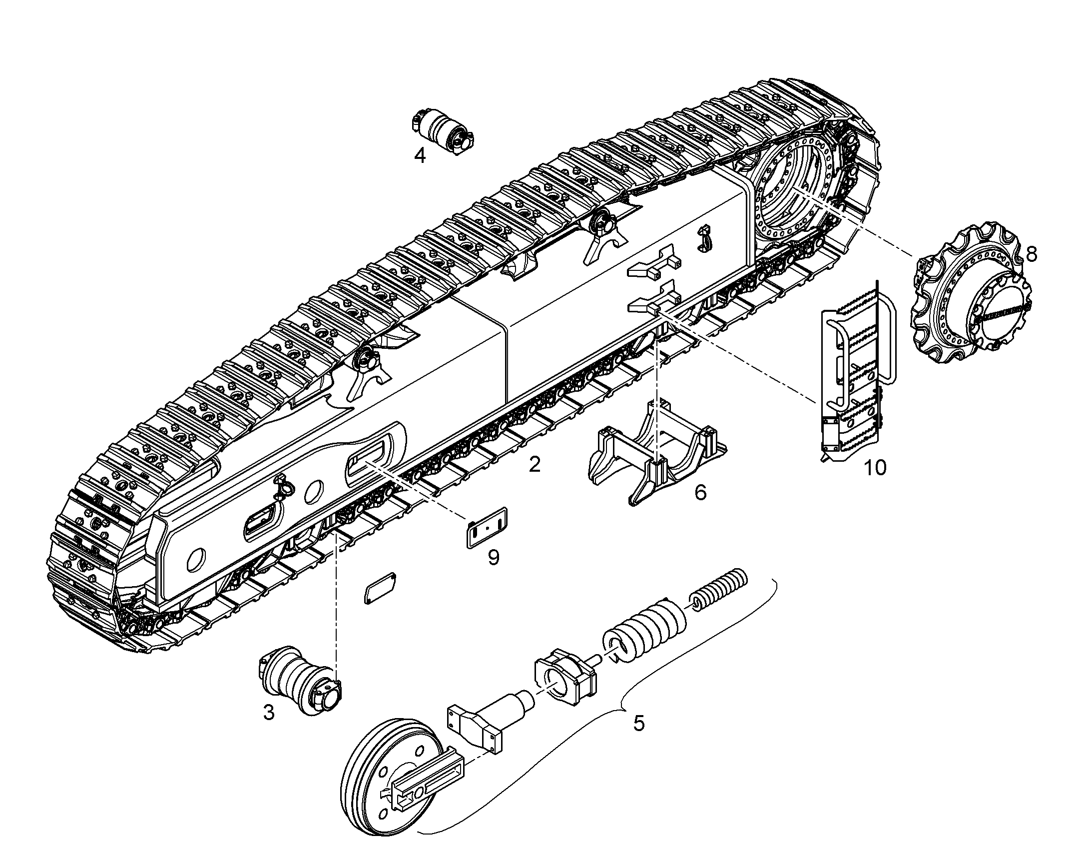 ЛОНЖЕРОН СЛЕВА ОБРАБОТАННЫЙ 12192100 LIEBHERR