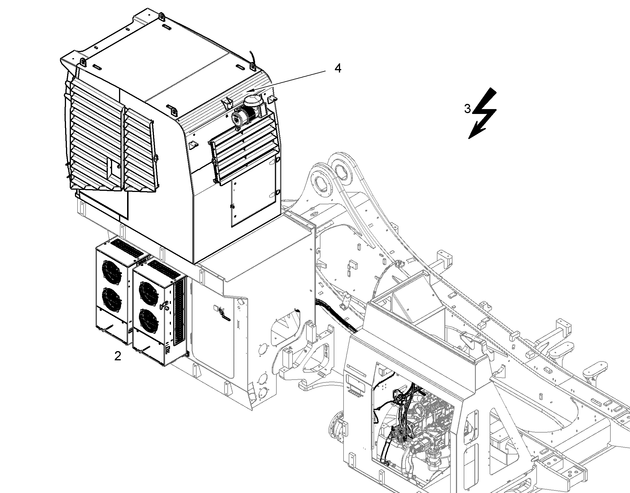 AIR CONDITIONING CAB ELEVATION 12186478 LIEBHERR