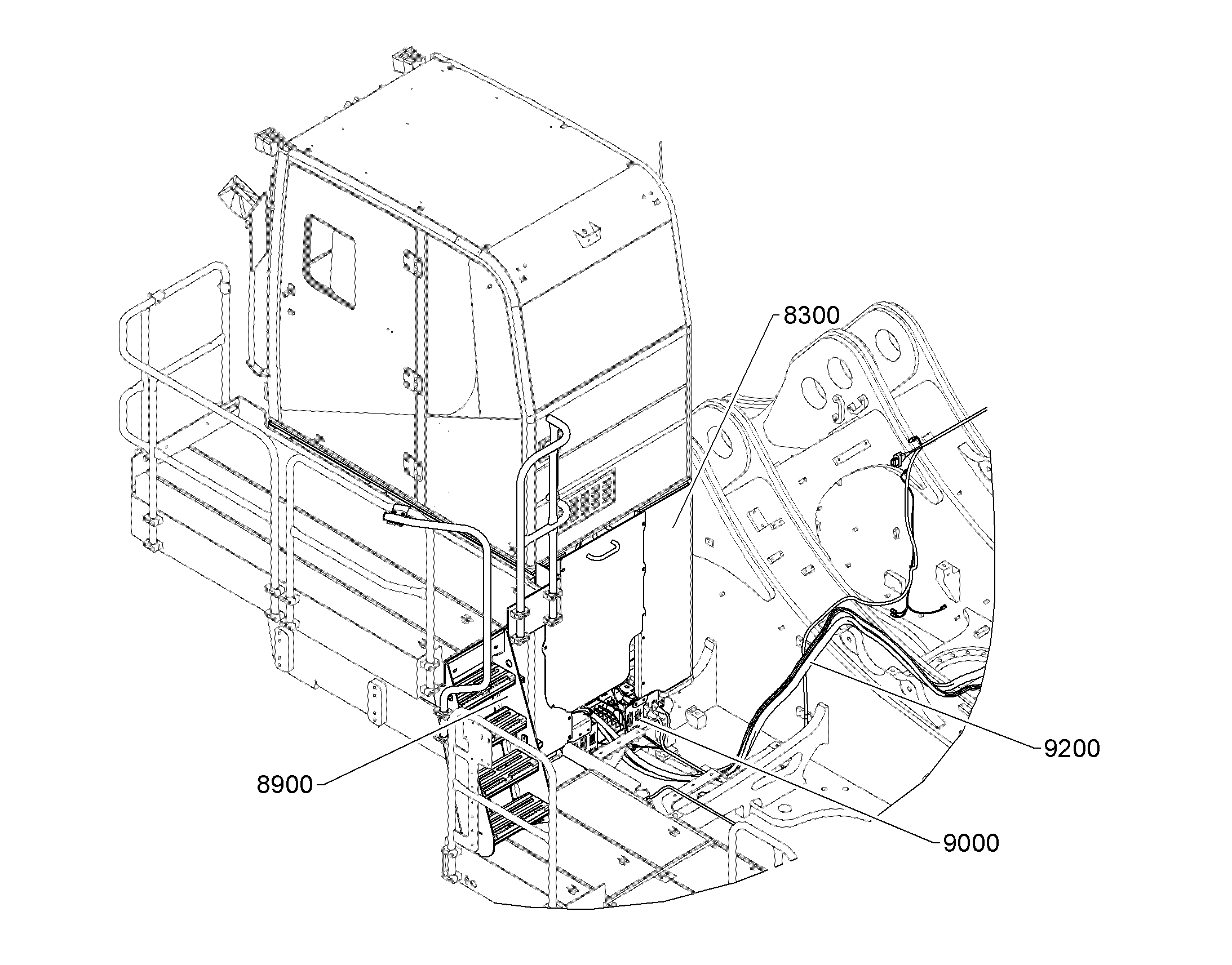 МОСТИК С ПОРУЧНЯМИ 12192027 LIEBHERR
