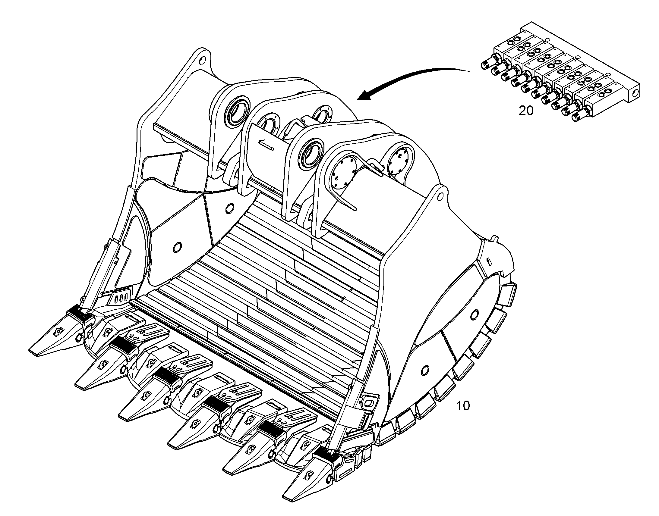 ЛОПАТА ОБРАТНАЯ HDV 12191691 LIEBHERR