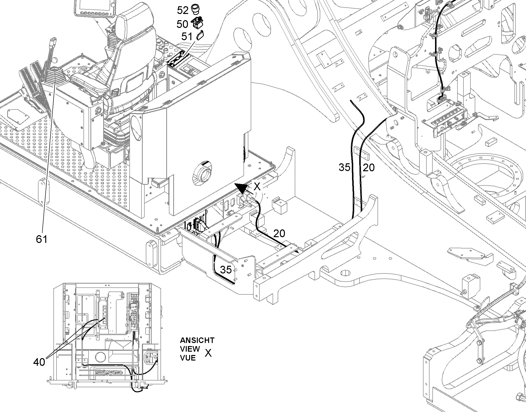КАБЕЛЬ СОЕДИНИТЕЛЬНЫЙ 12192619 LIEBHERR