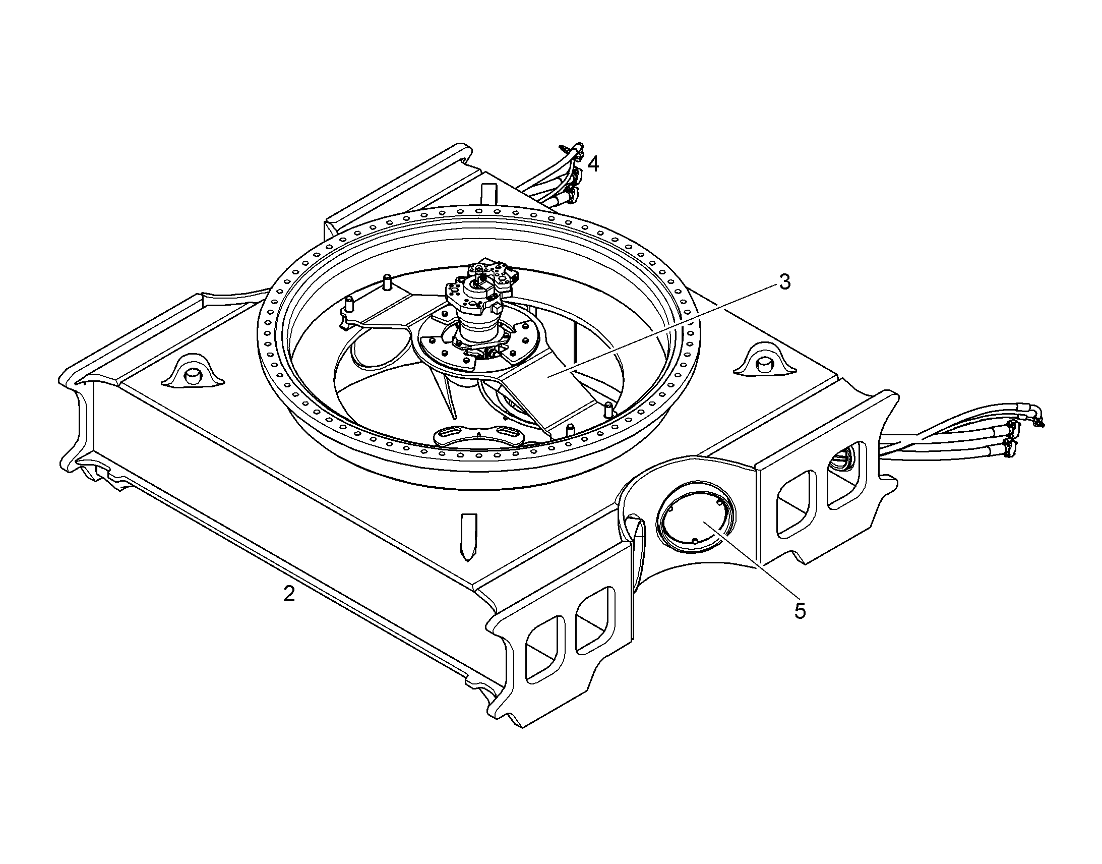 COVER CENTRAL PIECE 11750098 LIEBHERR