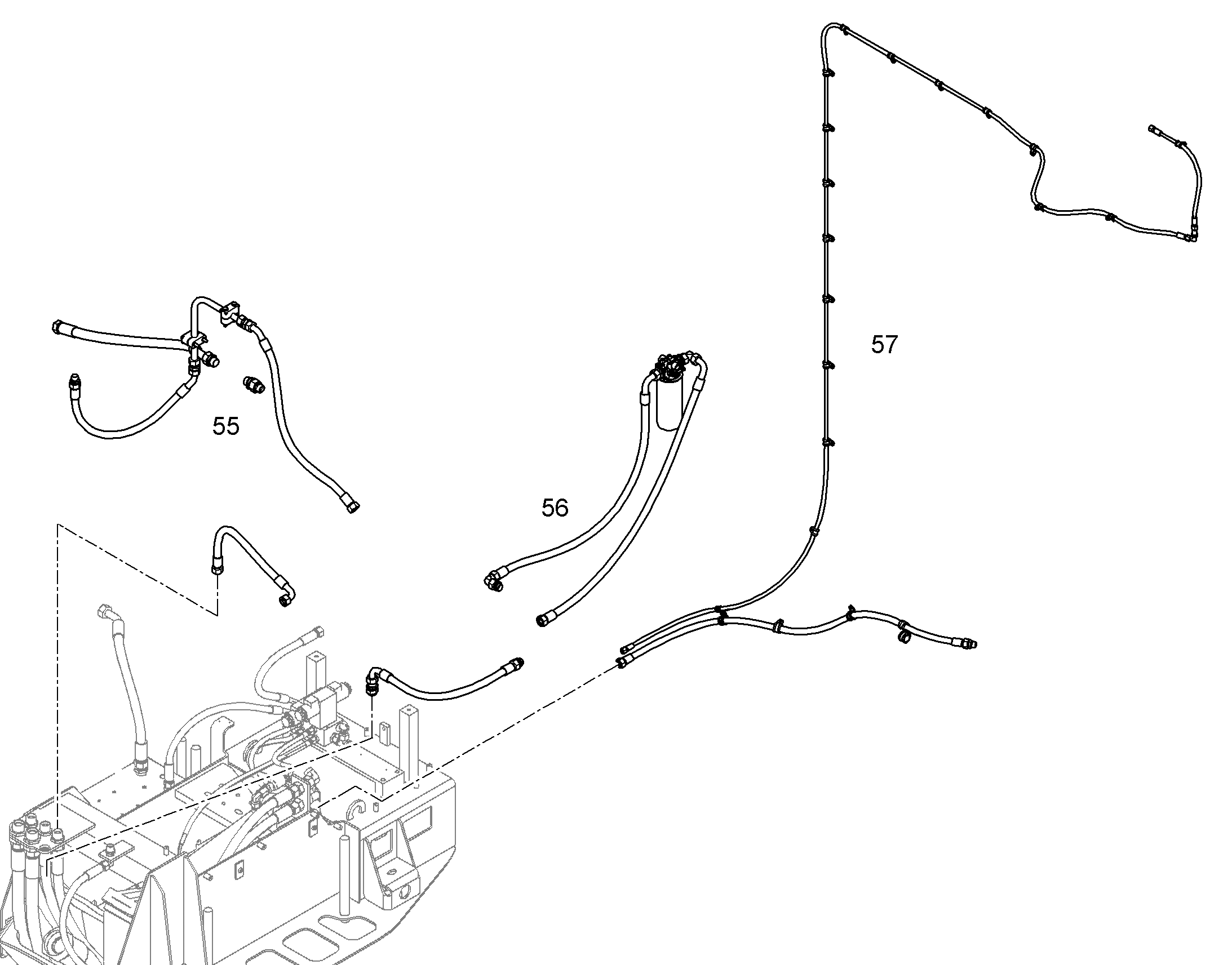 CONNEC. SERVICE S/HYDRAU. OIL 12188248 LIEBHERR