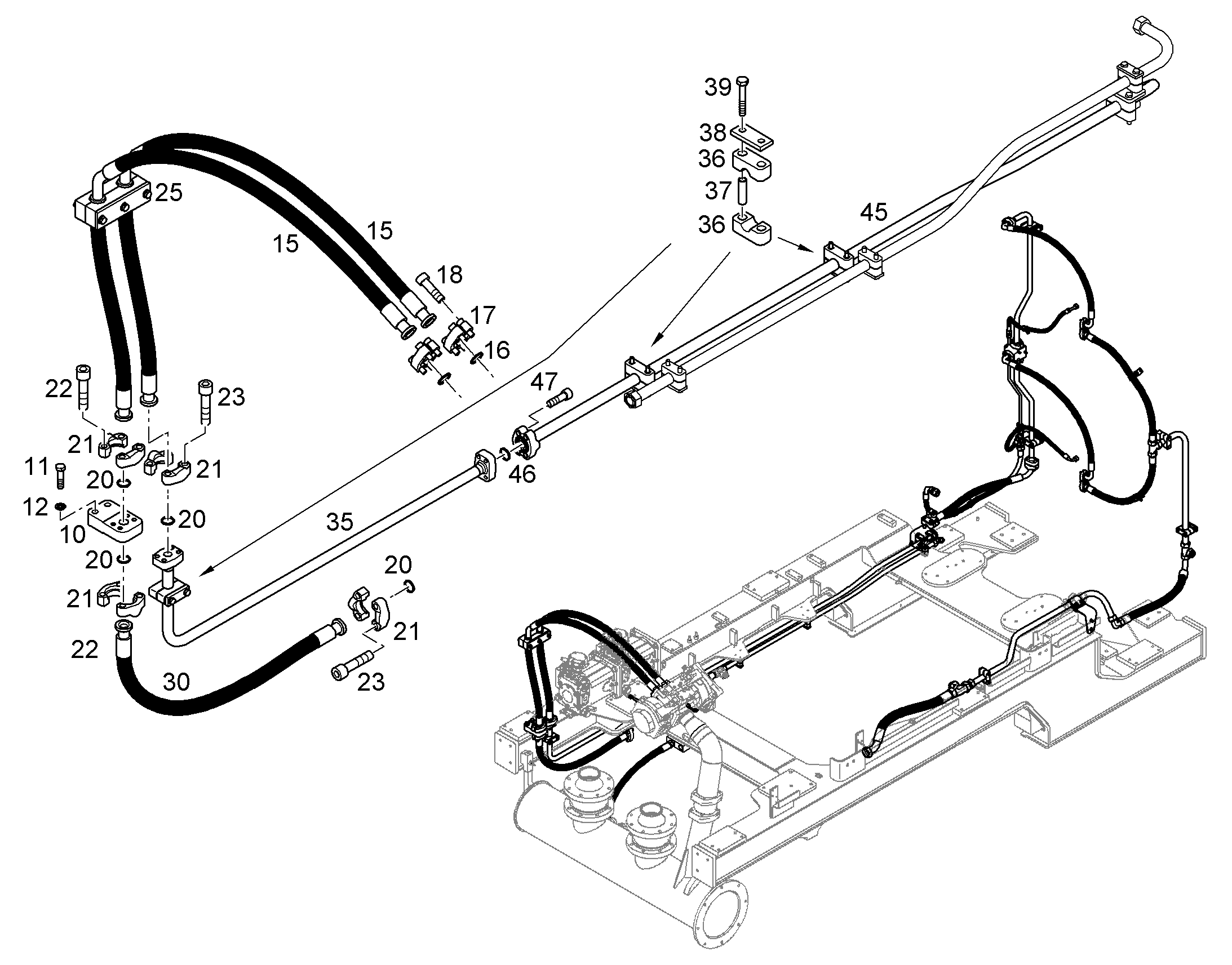 СКОБА ДЛЯ КРЕПЛЕНИЯ ШЛАНГА 9219322 LIEBHERR
