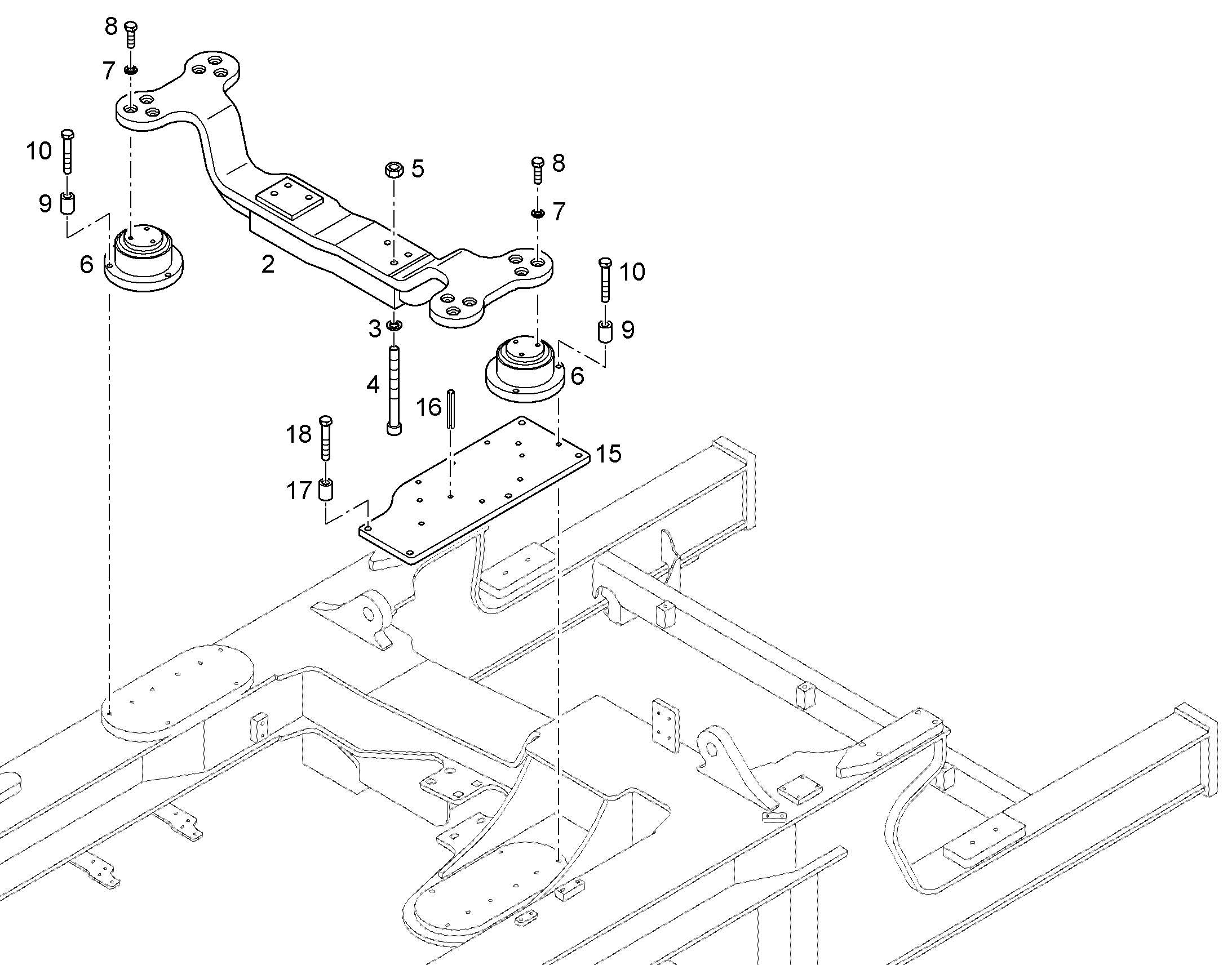 ОПОРЫ ДВИГАТЕЛЯ 12192748 LIEBHERR