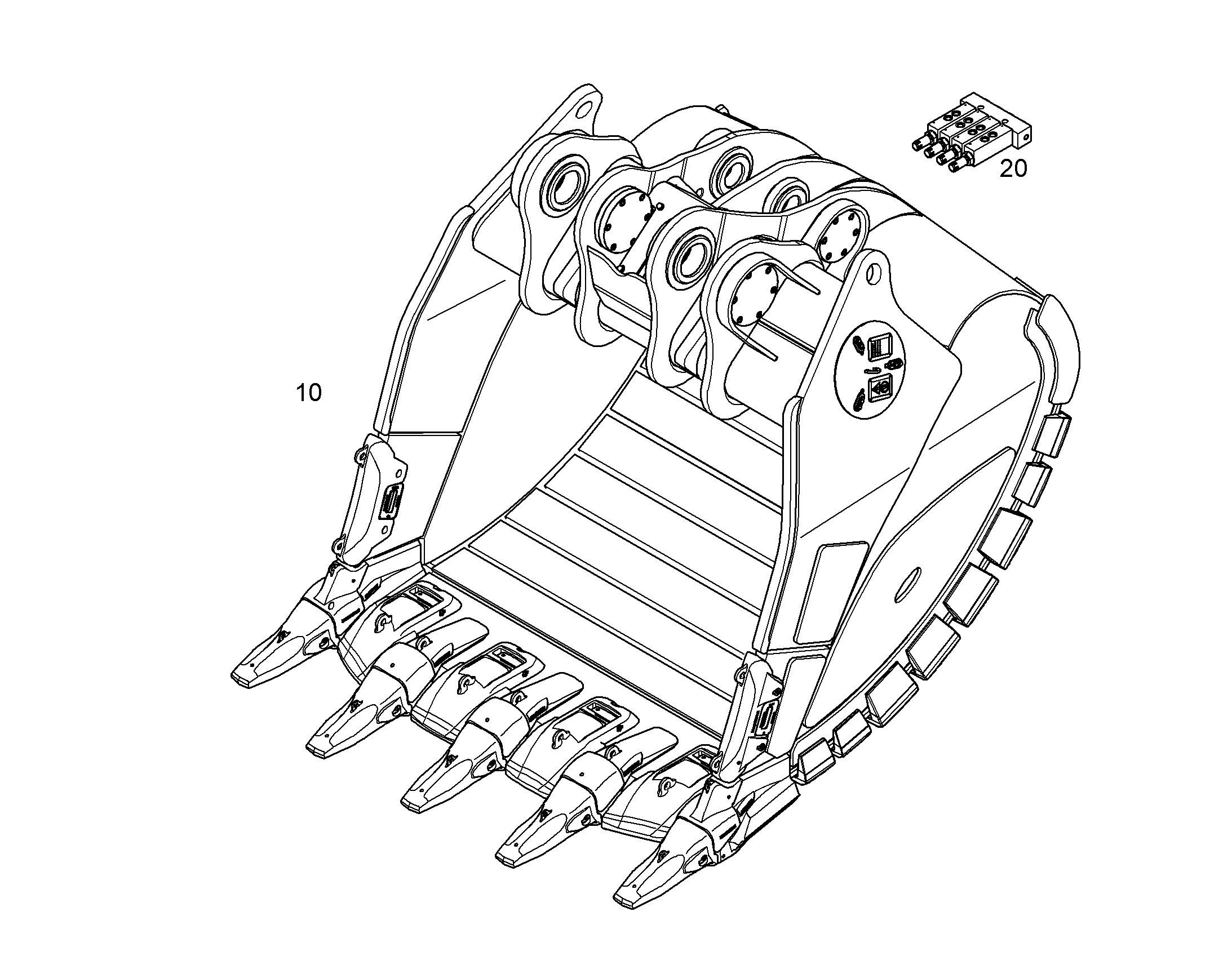 ЛОПАТА ОБРАТНАЯ HDV 12195609 LIEBHERR