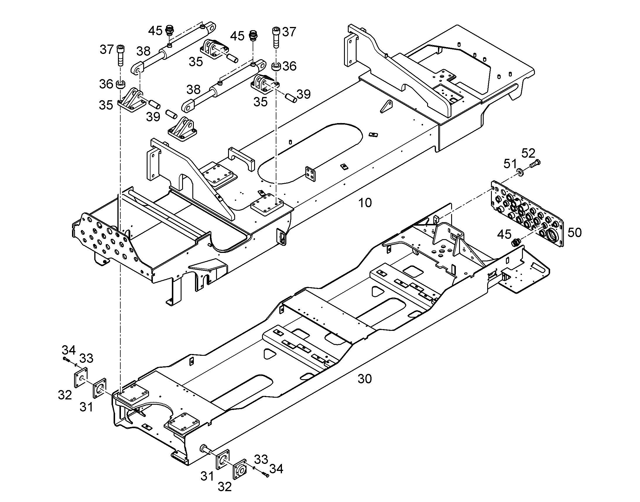 FRAME SERVICE STATION 11468731 LIEBHERR