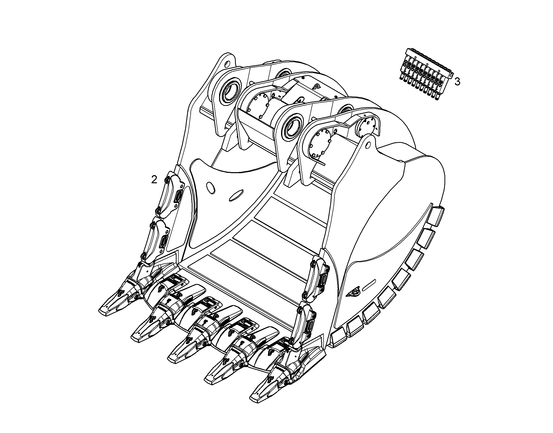 ЛОПАТА ОБРАТНАЯ HDV 12197028 LIEBHERR