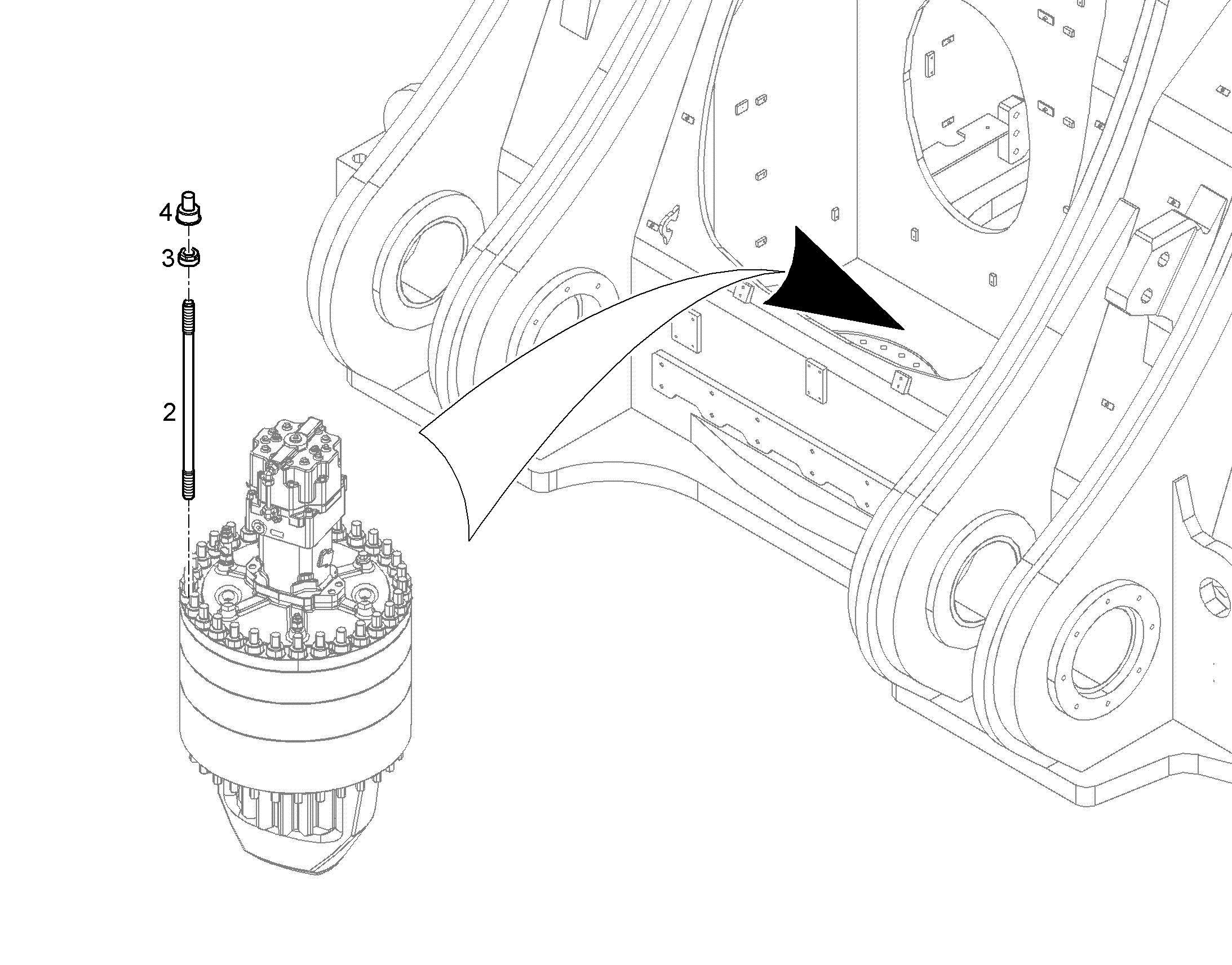 ШПИЛЬКА 30CrNiMo8 FLZN 12190711 LIEBHERR