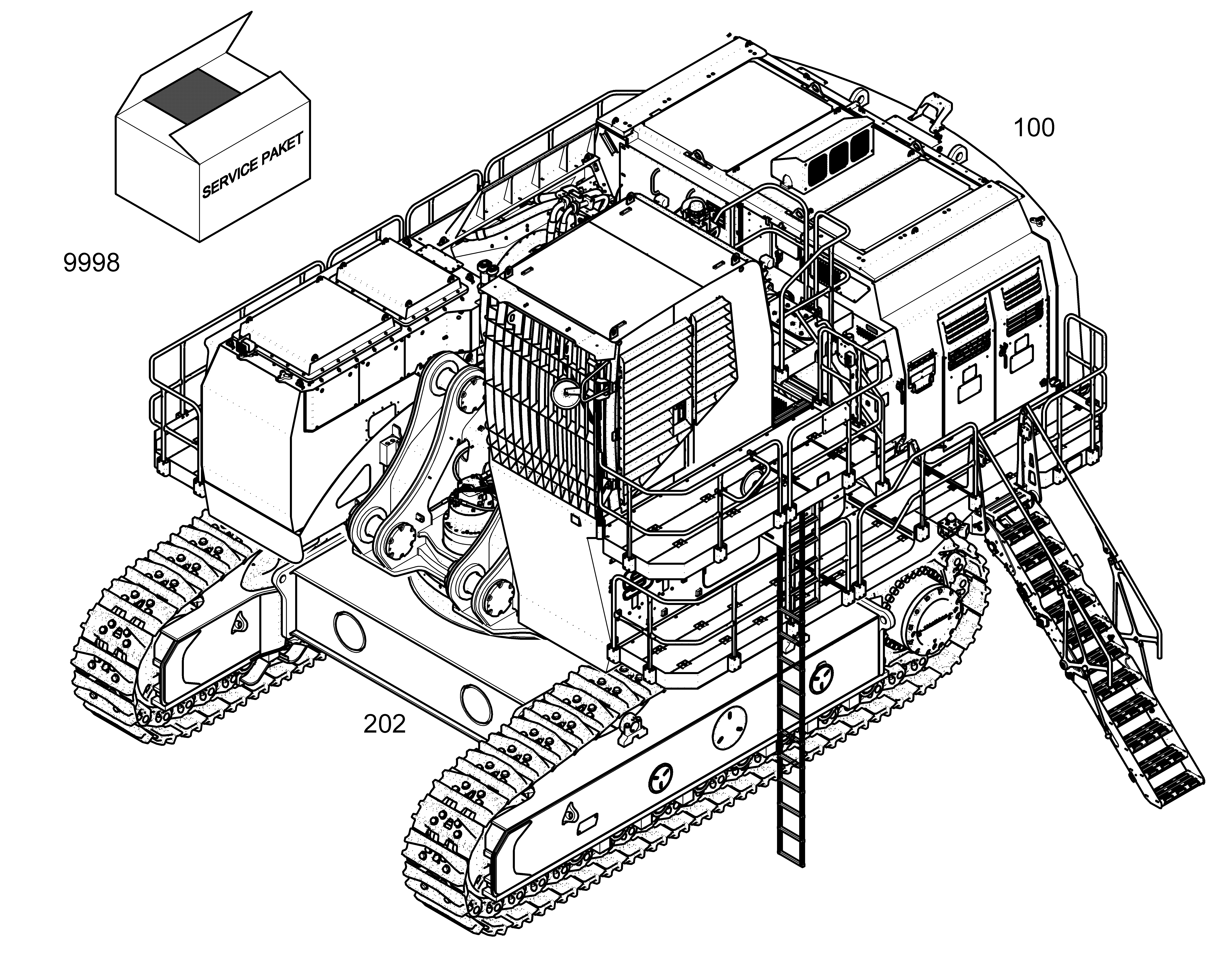 ШАССИ, КОМПЛЕКТ 13341210 LIEBHERR