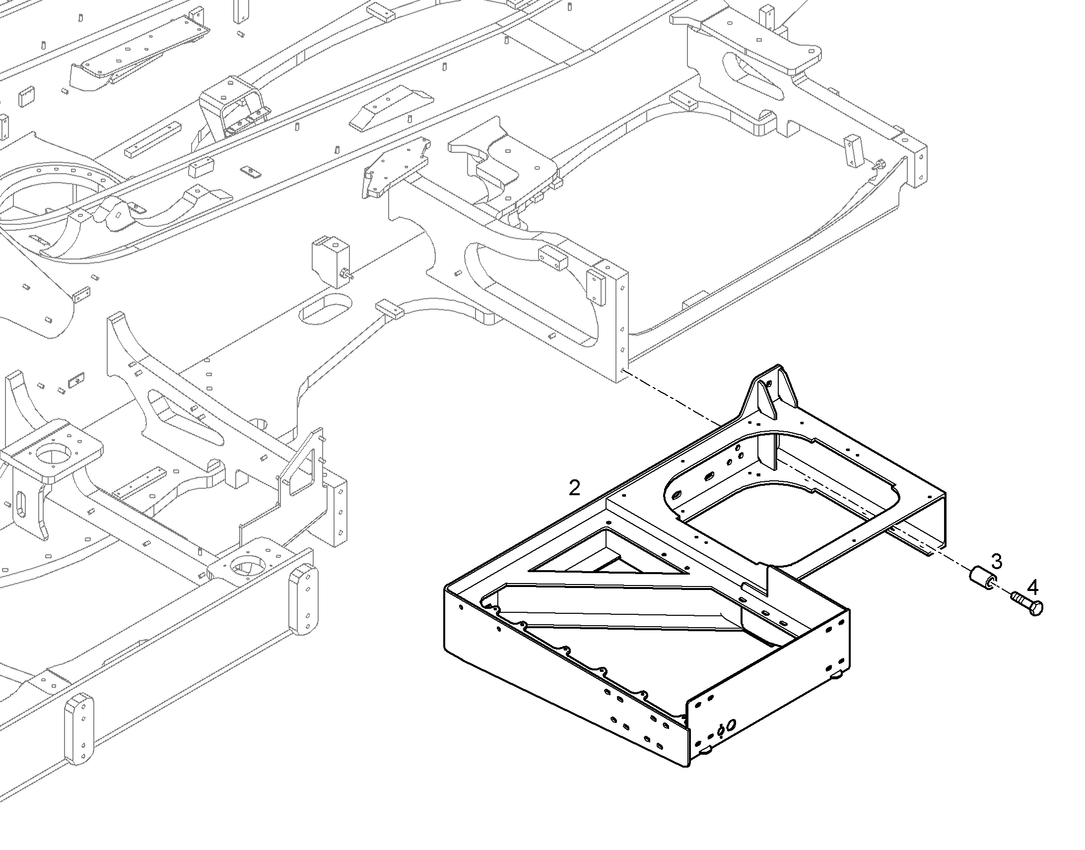 CATWALK FOR LADDER 12714946 LIEBHERR