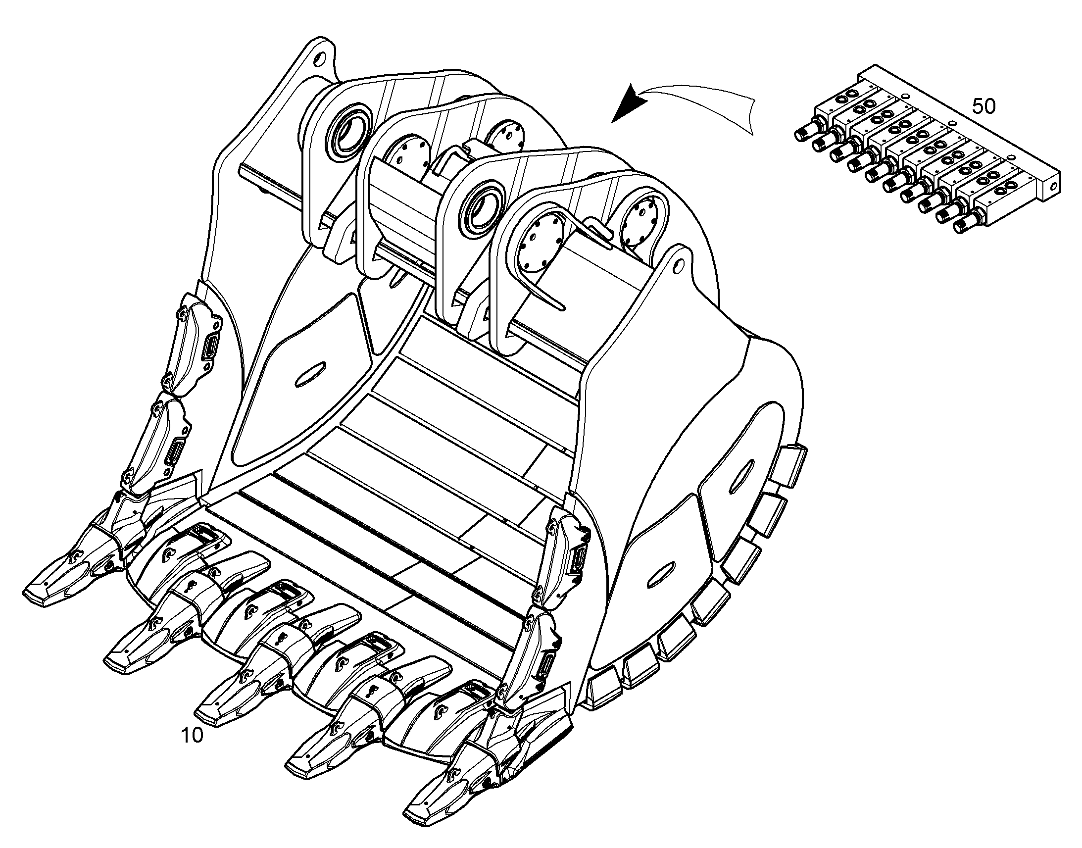 ЛОПАТА ОБРАТНАЯ HDV 11466268 LIEBHERR