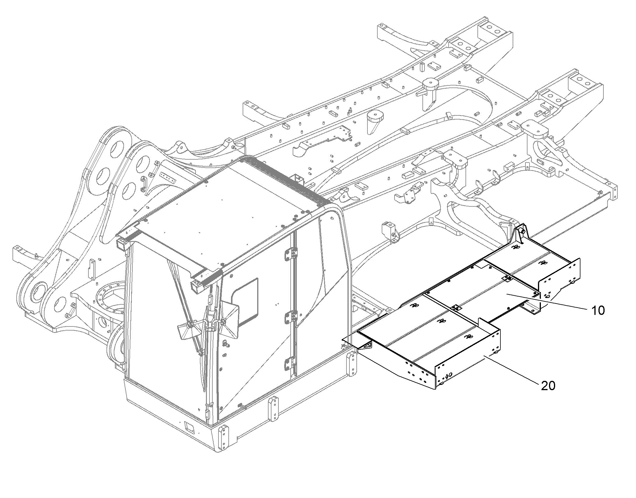 CATWALK FOR LADDER 12191987 LIEBHERR