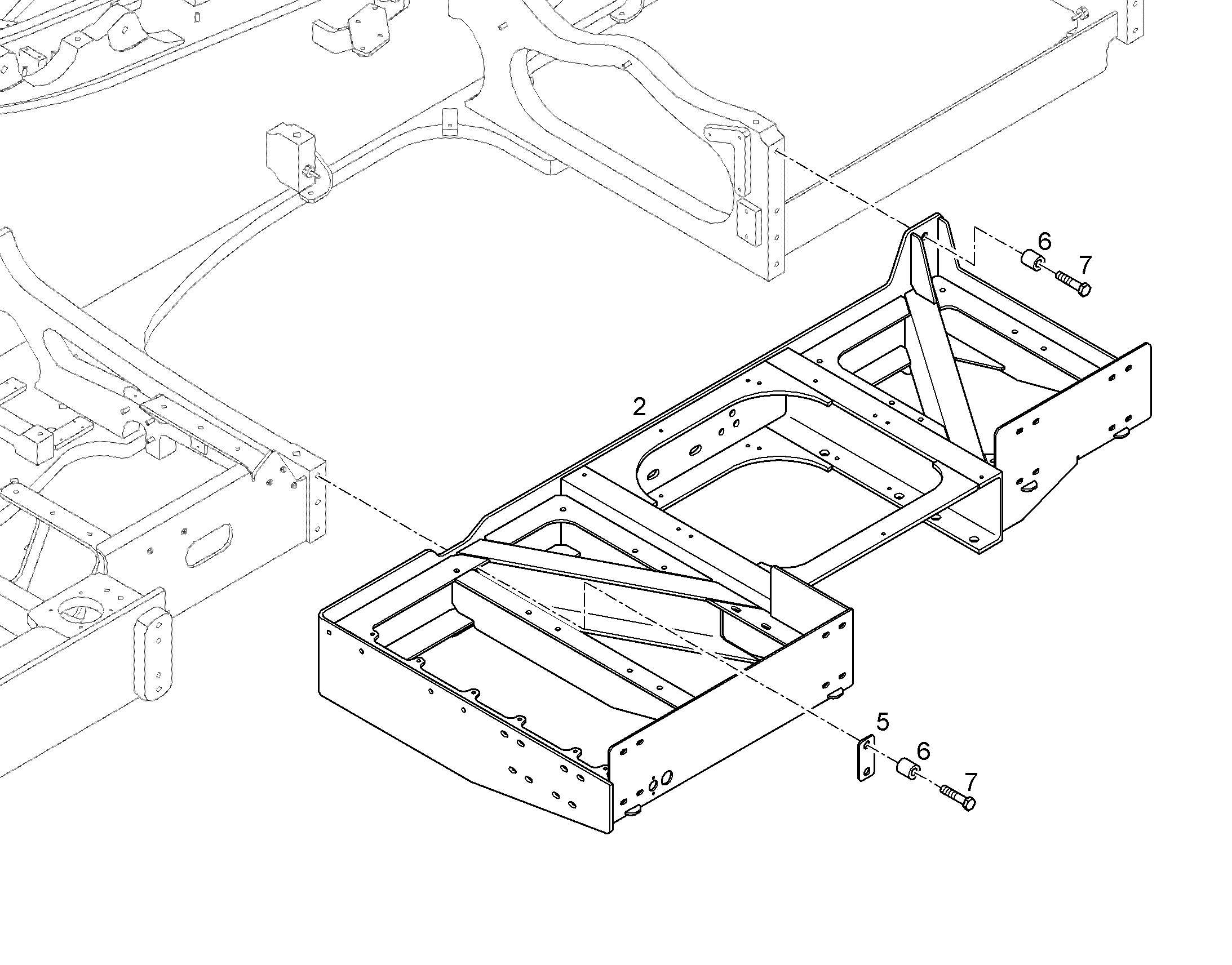 CATWALK FOR LADDER 12717542 LIEBHERR