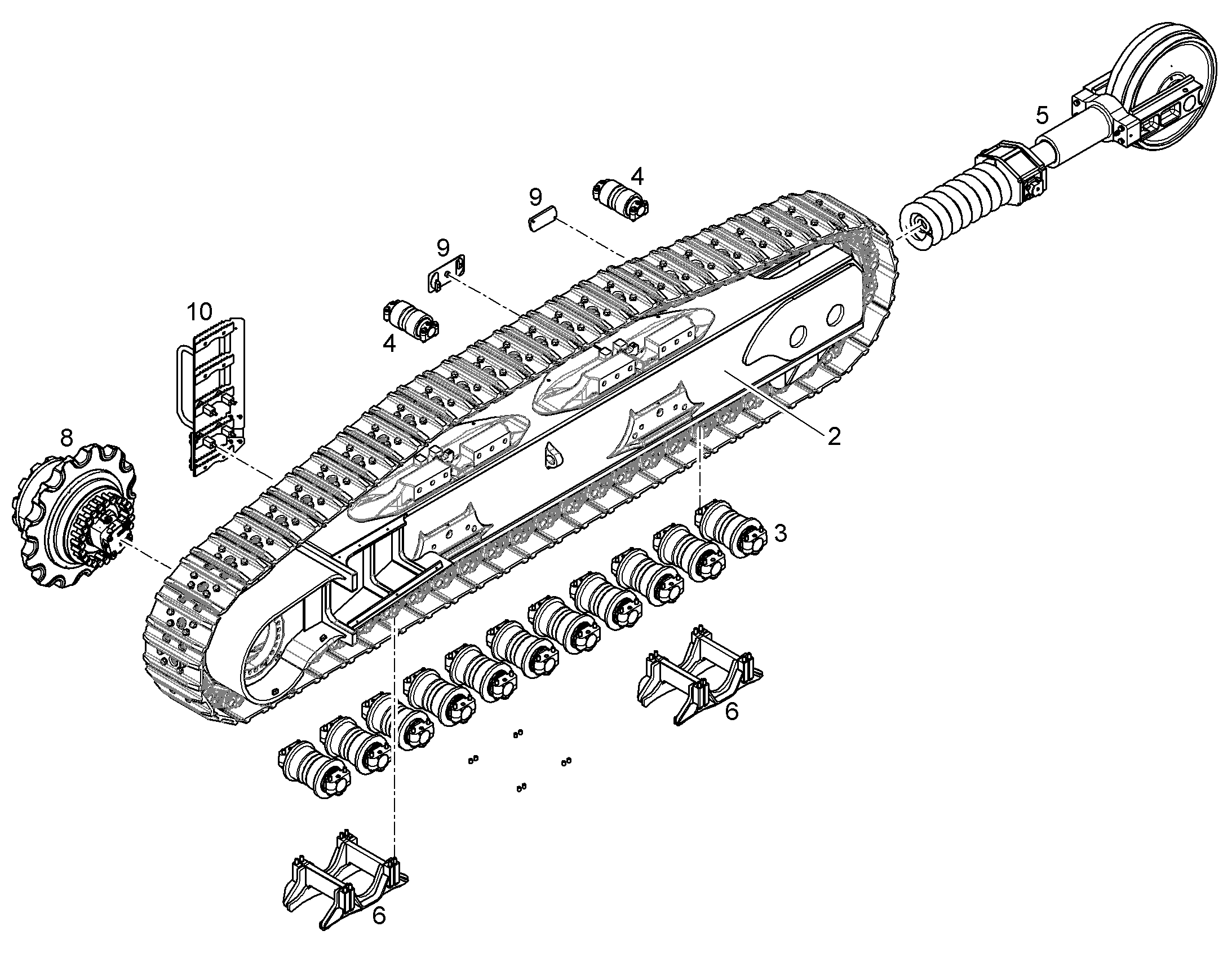 ЛОНЖЕРОН СЛЕВА ОБРАБОТАННЫЙ 12193742 LIEBHERR