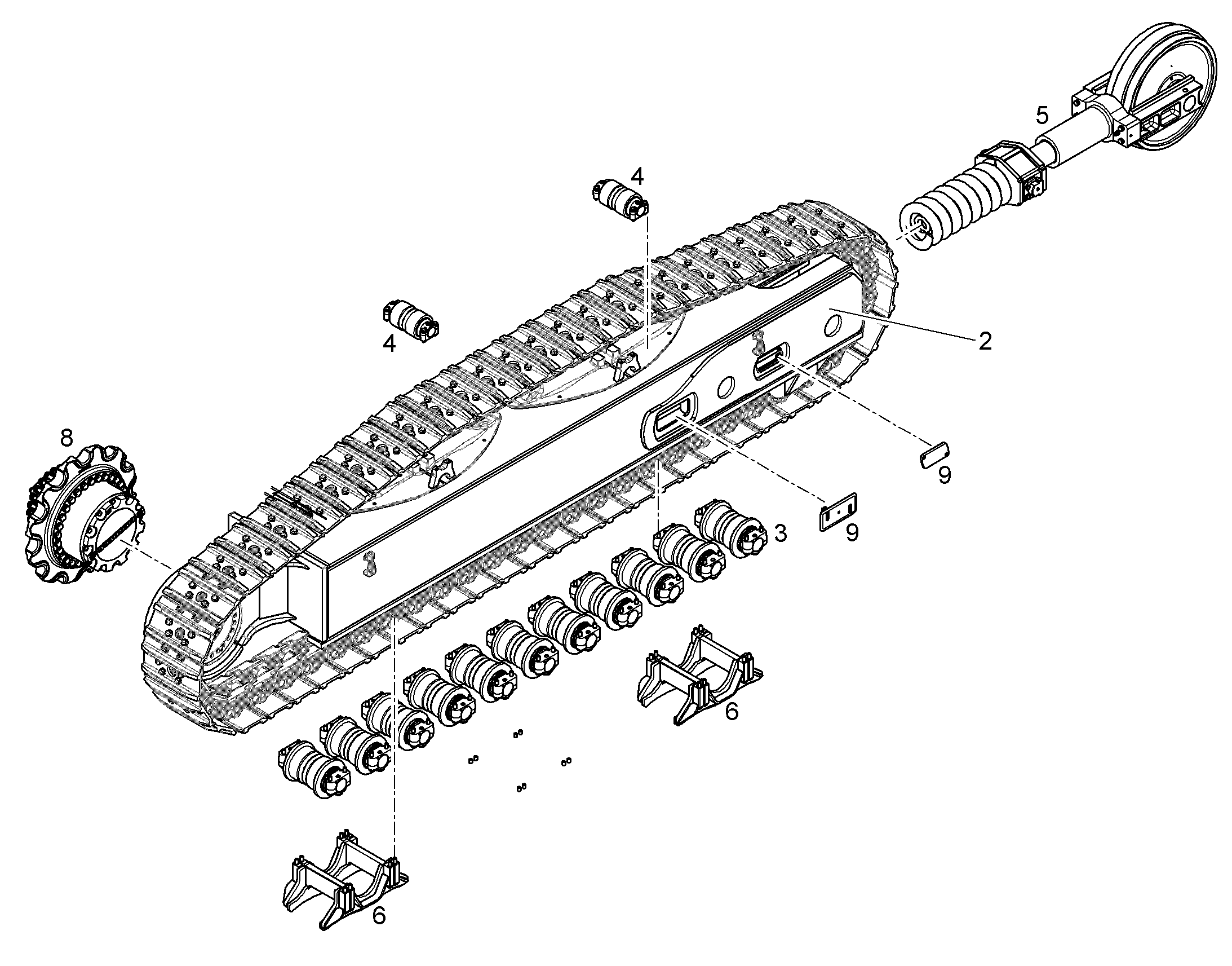 ЛОНЖЕРОН СПРАВА ОБРАБОТАННЫЙ 12193503 LIEBHERR