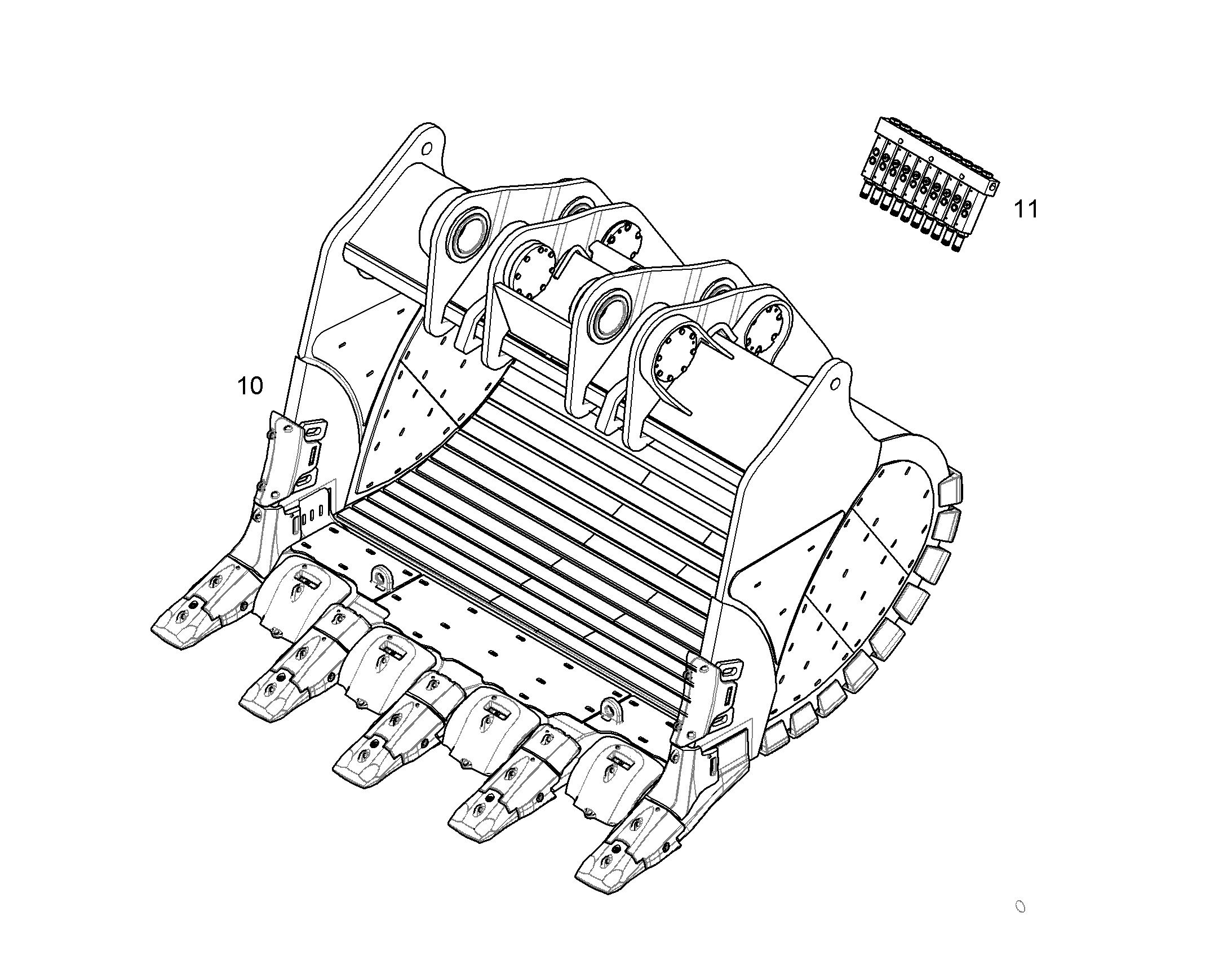 ЛОПАТА ОБРАТНАЯ HDV 12192300 LIEBHERR