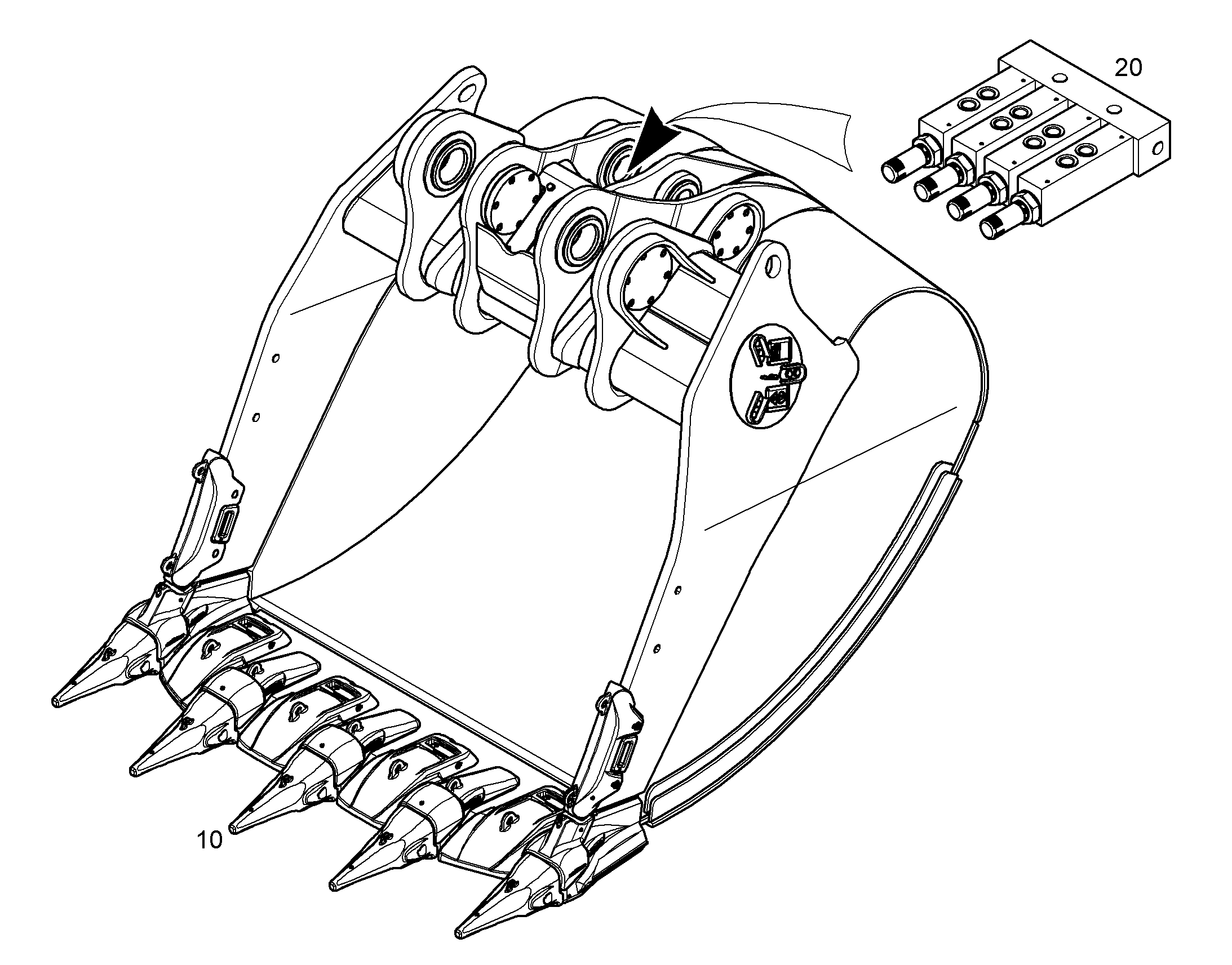 ЛОПАТА ОБРАТНАЯ HD 12194047 LIEBHERR