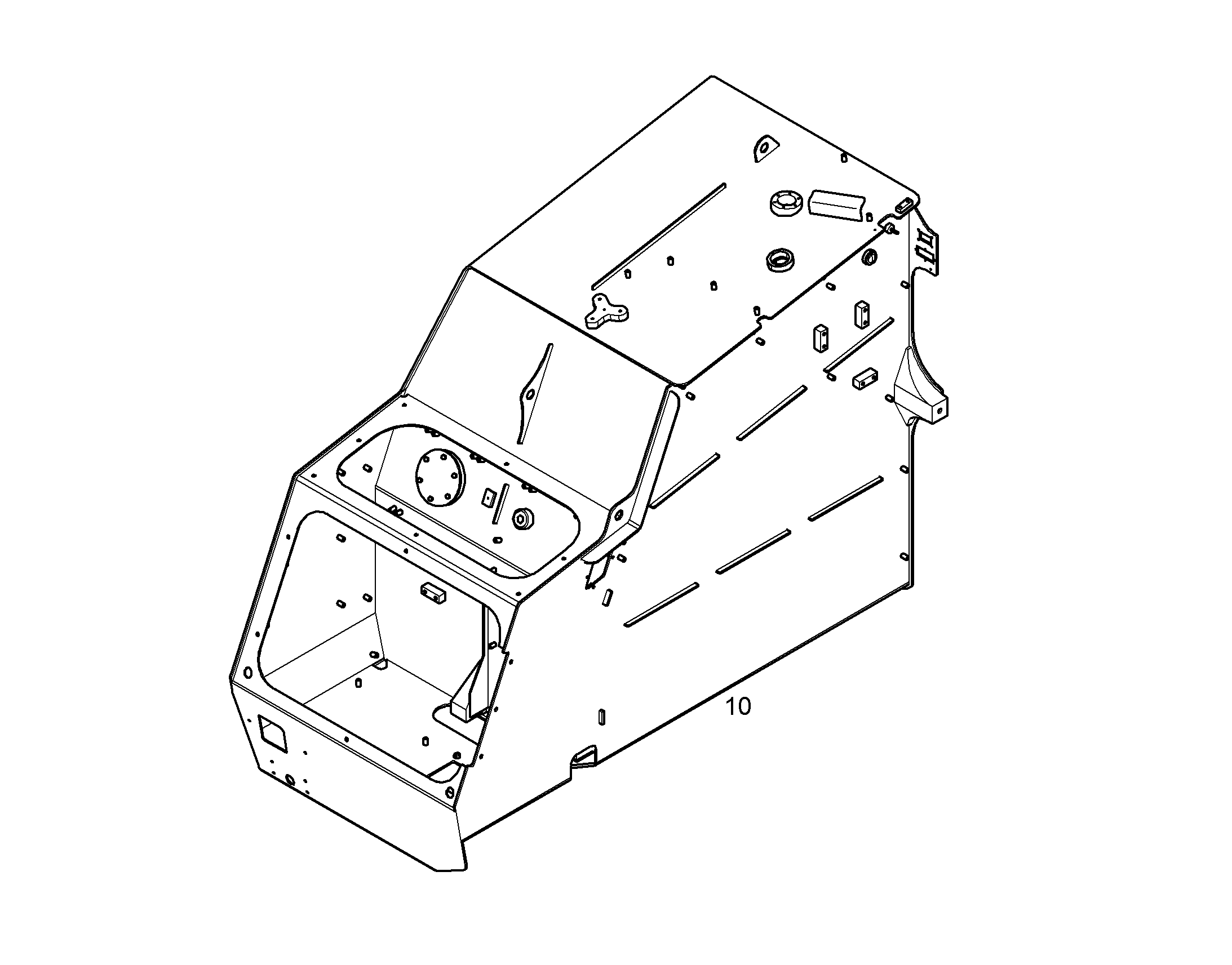 FUEL TANK (THREADED PLATE) 12194859 LIEBHERR