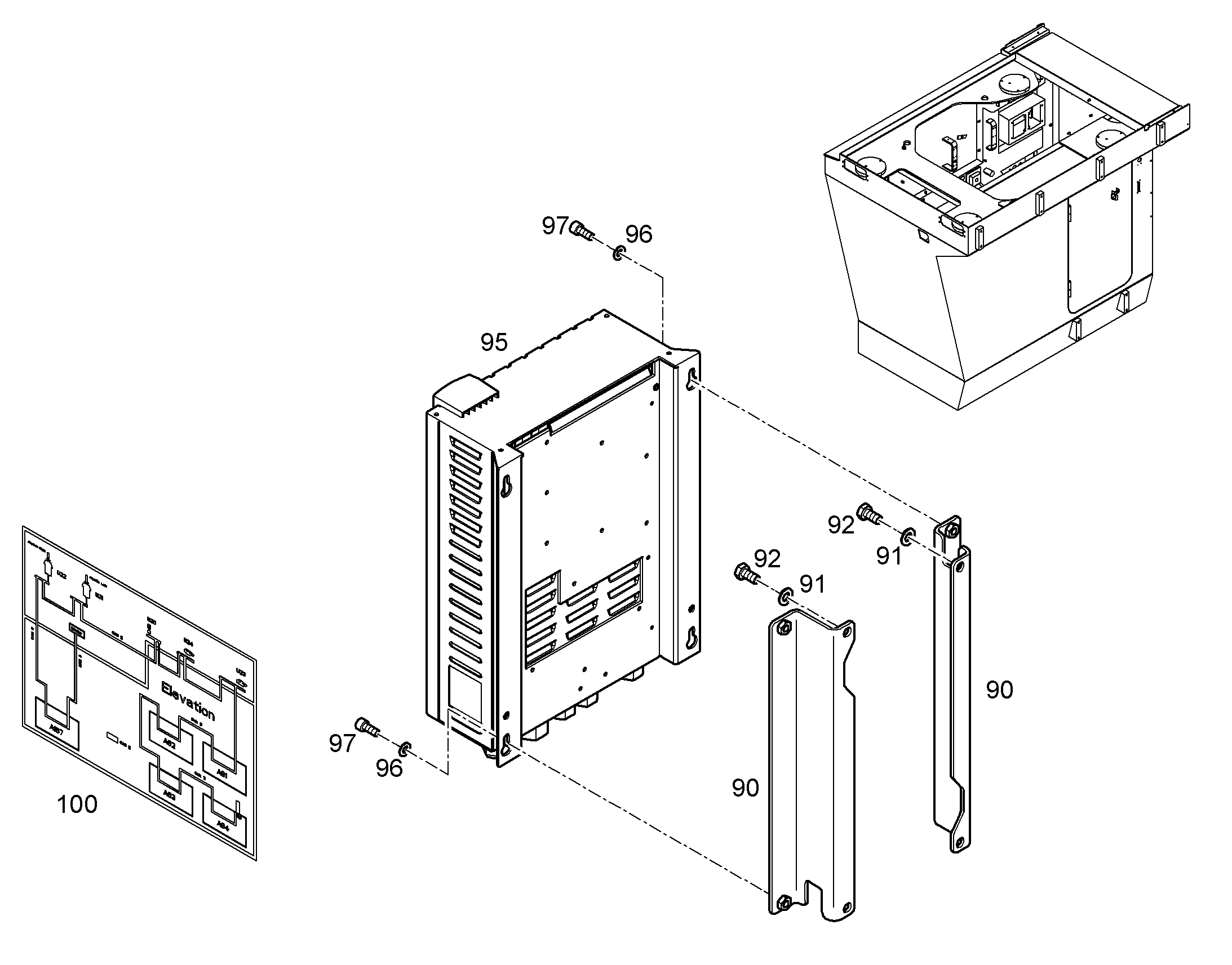 ПЛАНКА ОПОРНАЯ CHARGEUR BATTERIE 12181599 LIEBHERR