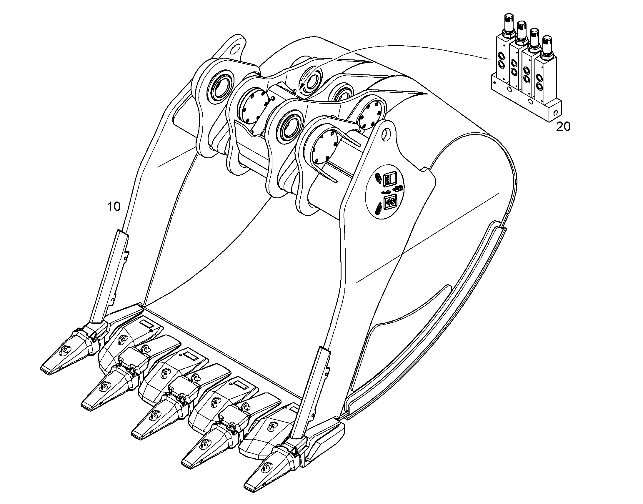 ЛОПАТА ОБРАТНАЯ HD 12184318 LIEBHERR