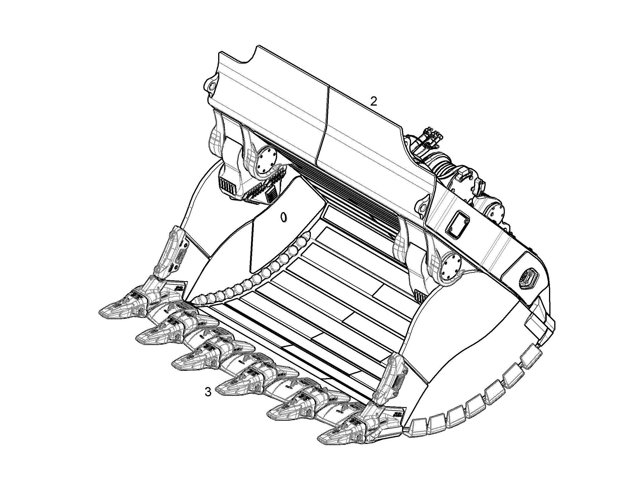 КРЫШКА КОВША, КОМПЛЕКТ 3590MM 15M3 12195490 LIEBHERR