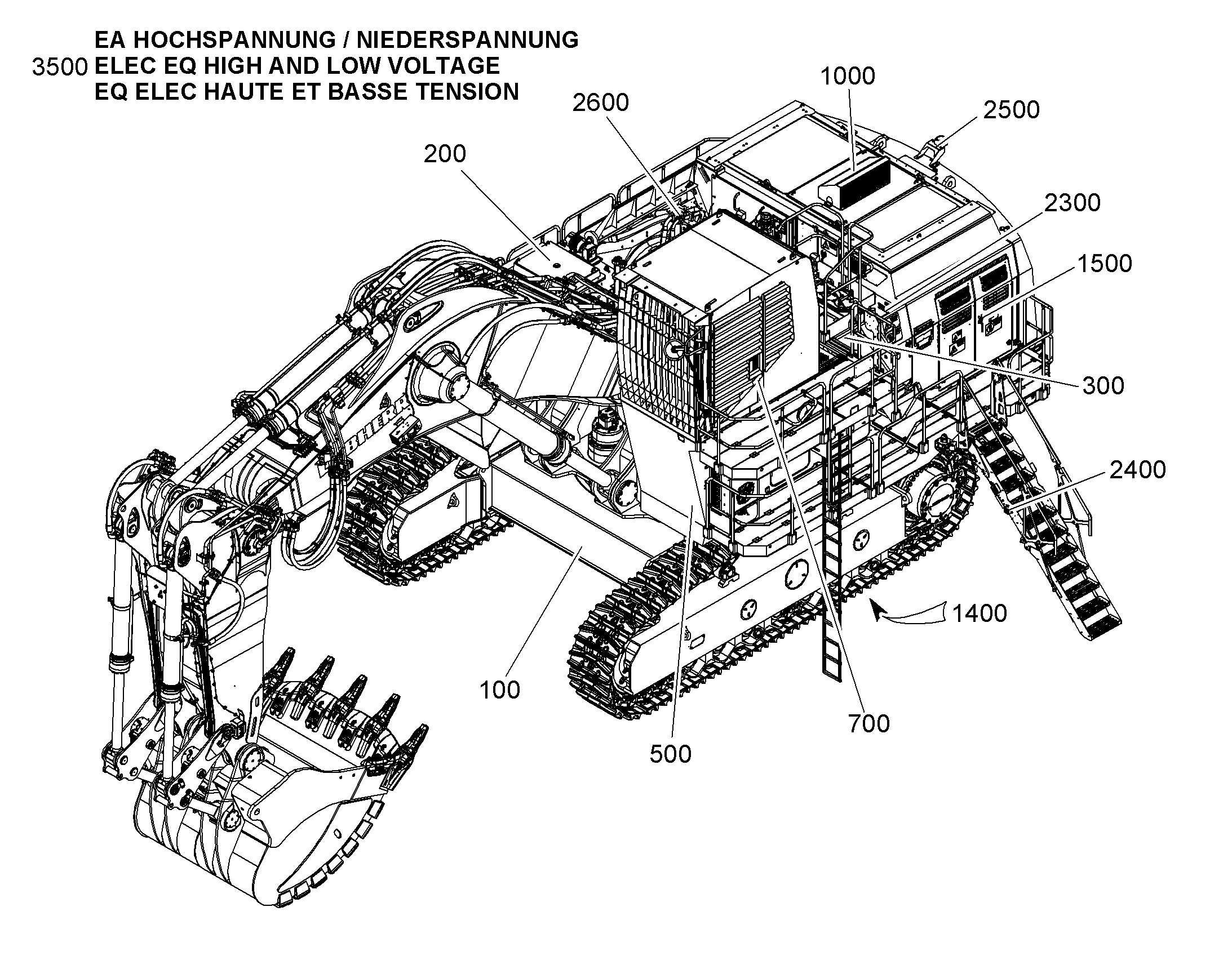 ЭЛ.ОБОРУДОВ.АВАРИЙНОЙ ЛЕСТНИЦЫ 12186748 LIEBHERR