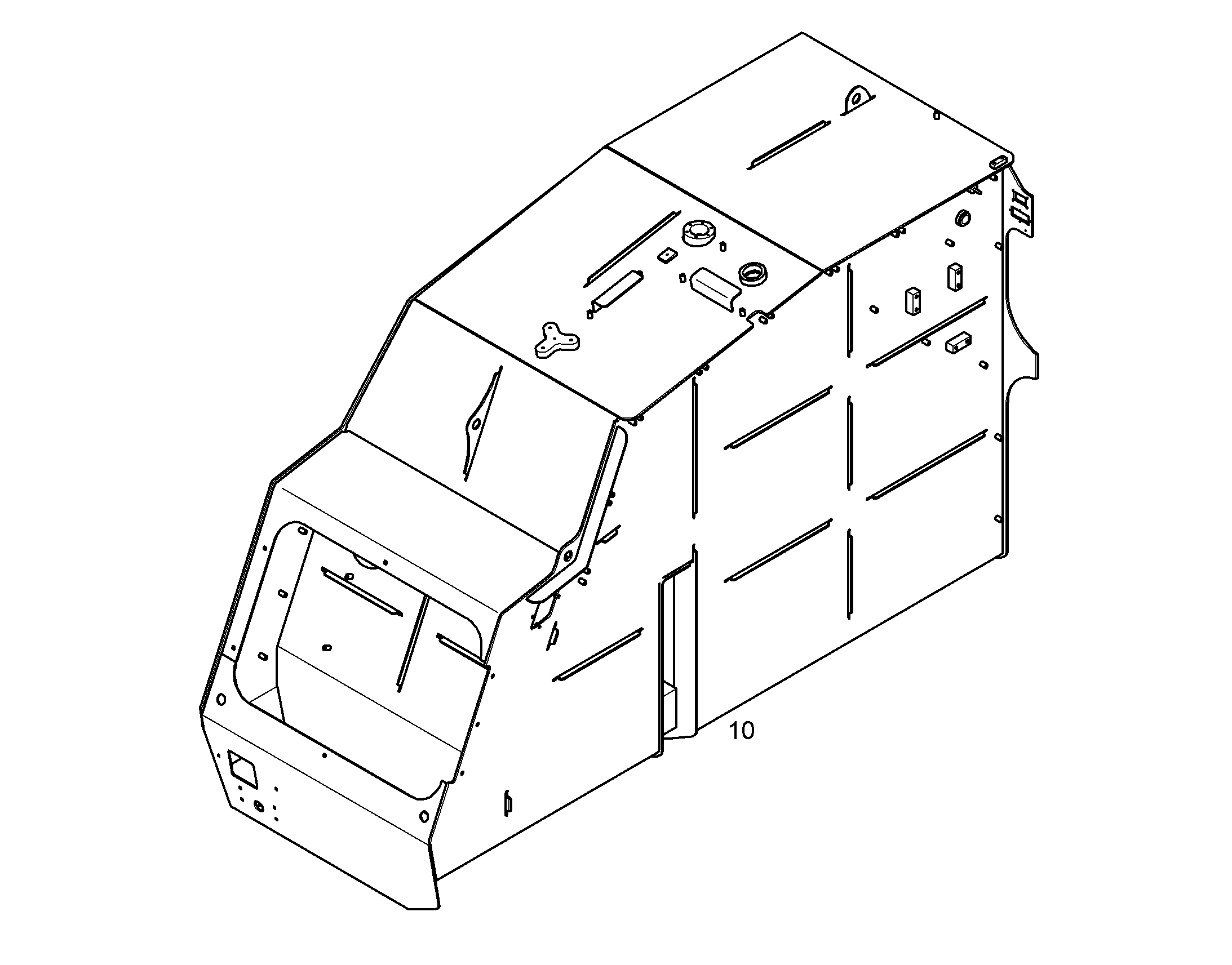 FUEL TANK (THREADED PLATE) 12196103 LIEBHERR