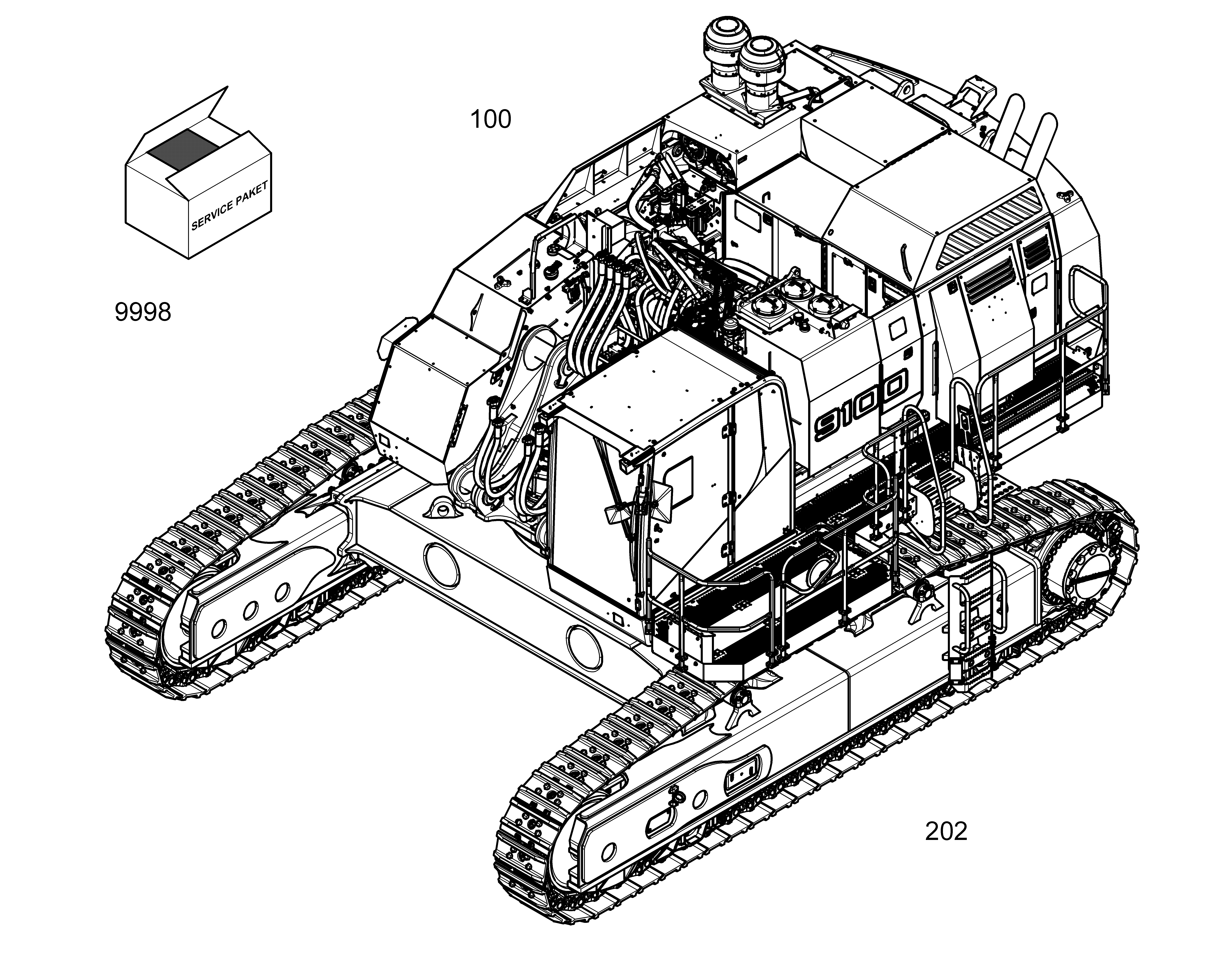 ШАССИ, КОМПЛЕКТ 12192098 LIEBHERR