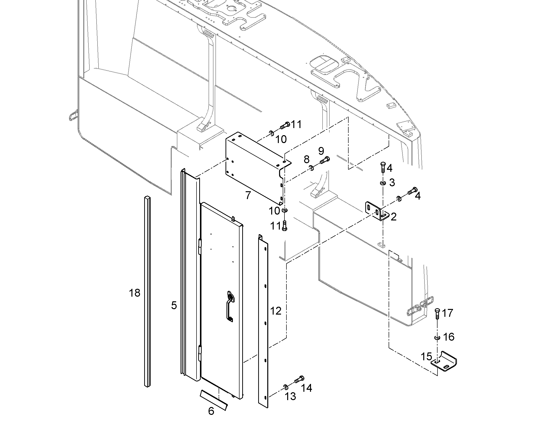 СТЕНКА БОКОВАЯ 10374104 LIEBHERR