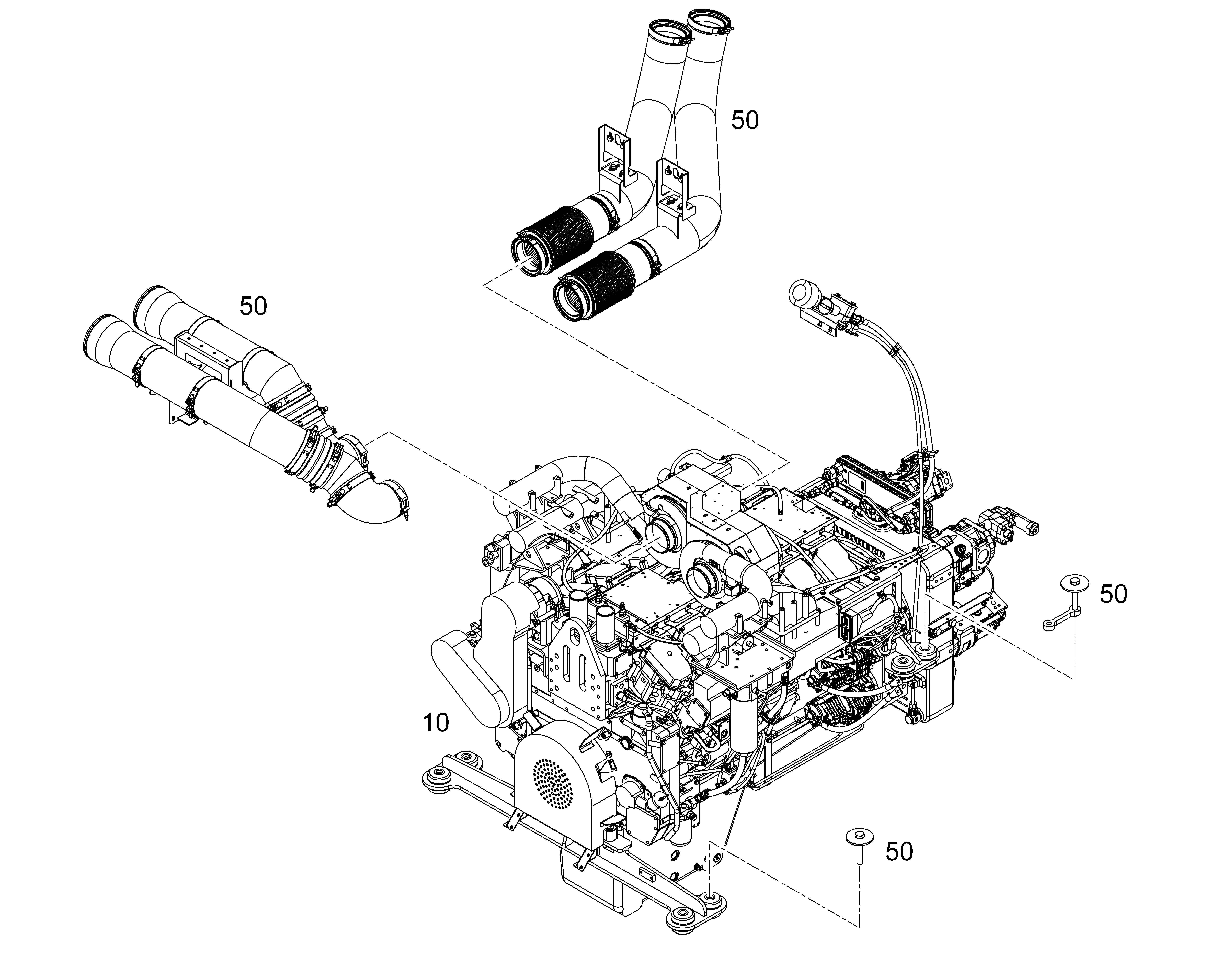 CONNECTION ENGINE QST30 11859718 LIEBHERR