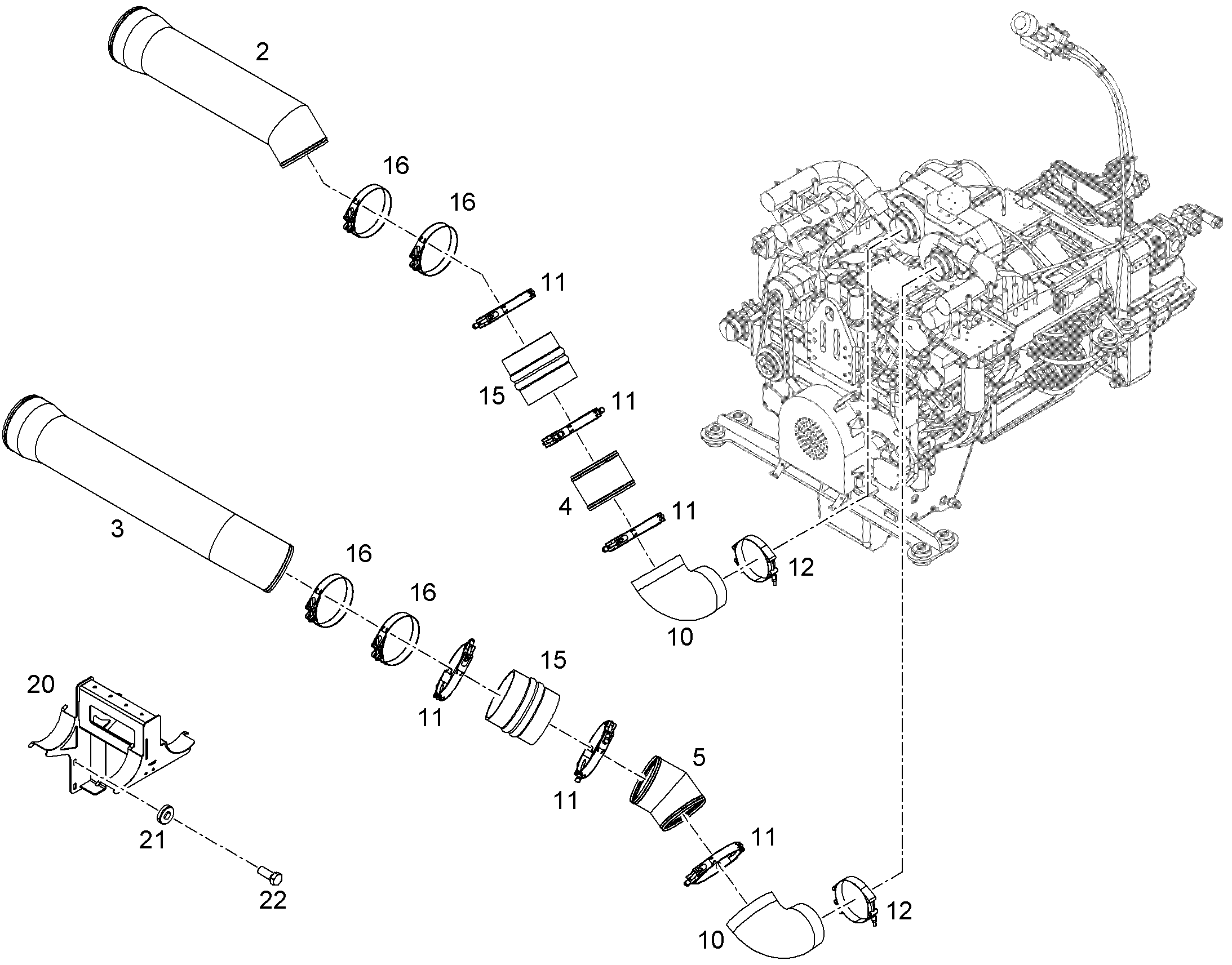 ВОЗДУХОВОД 11752763 LIEBHERR