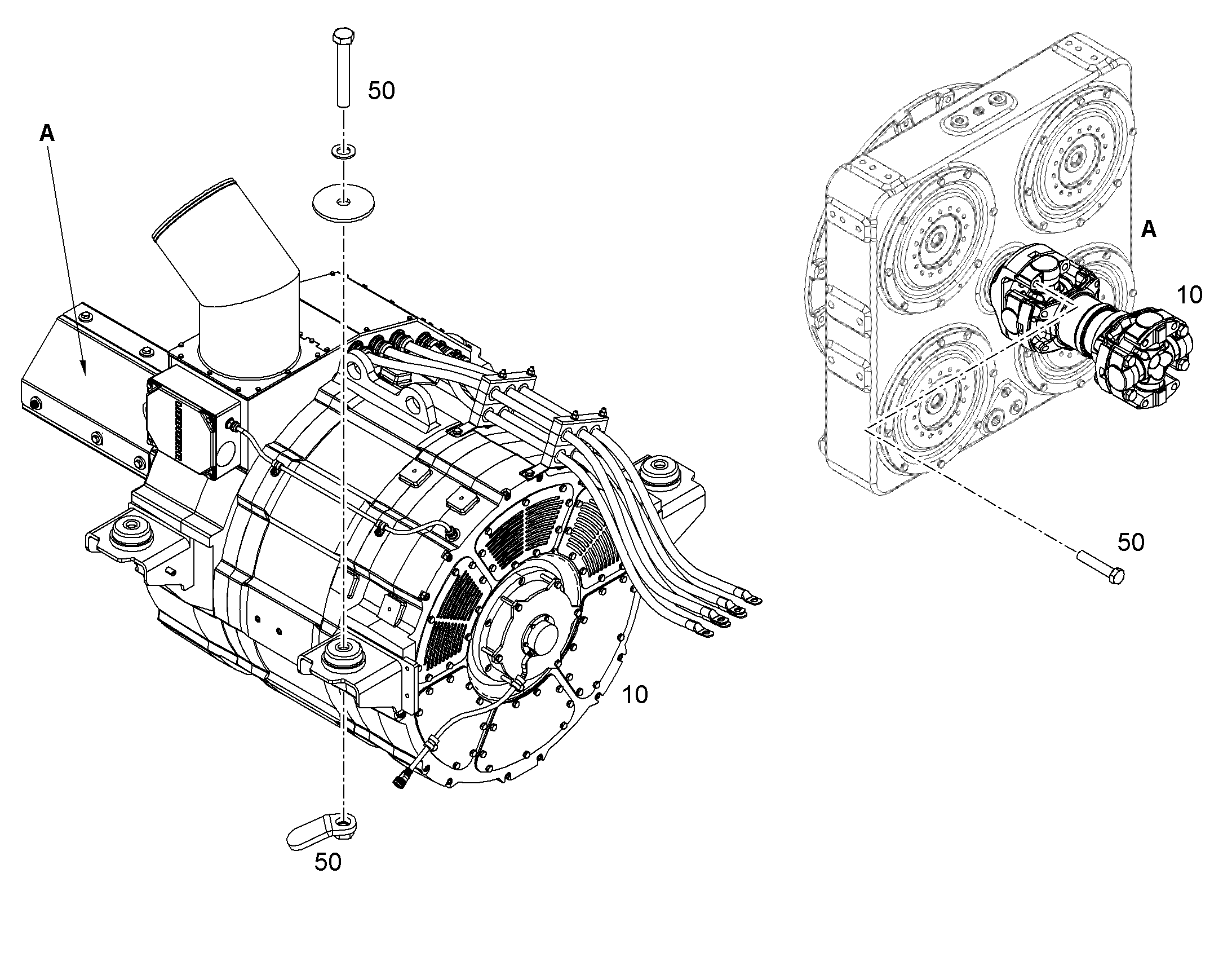 CONNECTION ALTERNATOR 11752819 LIEBHERR
