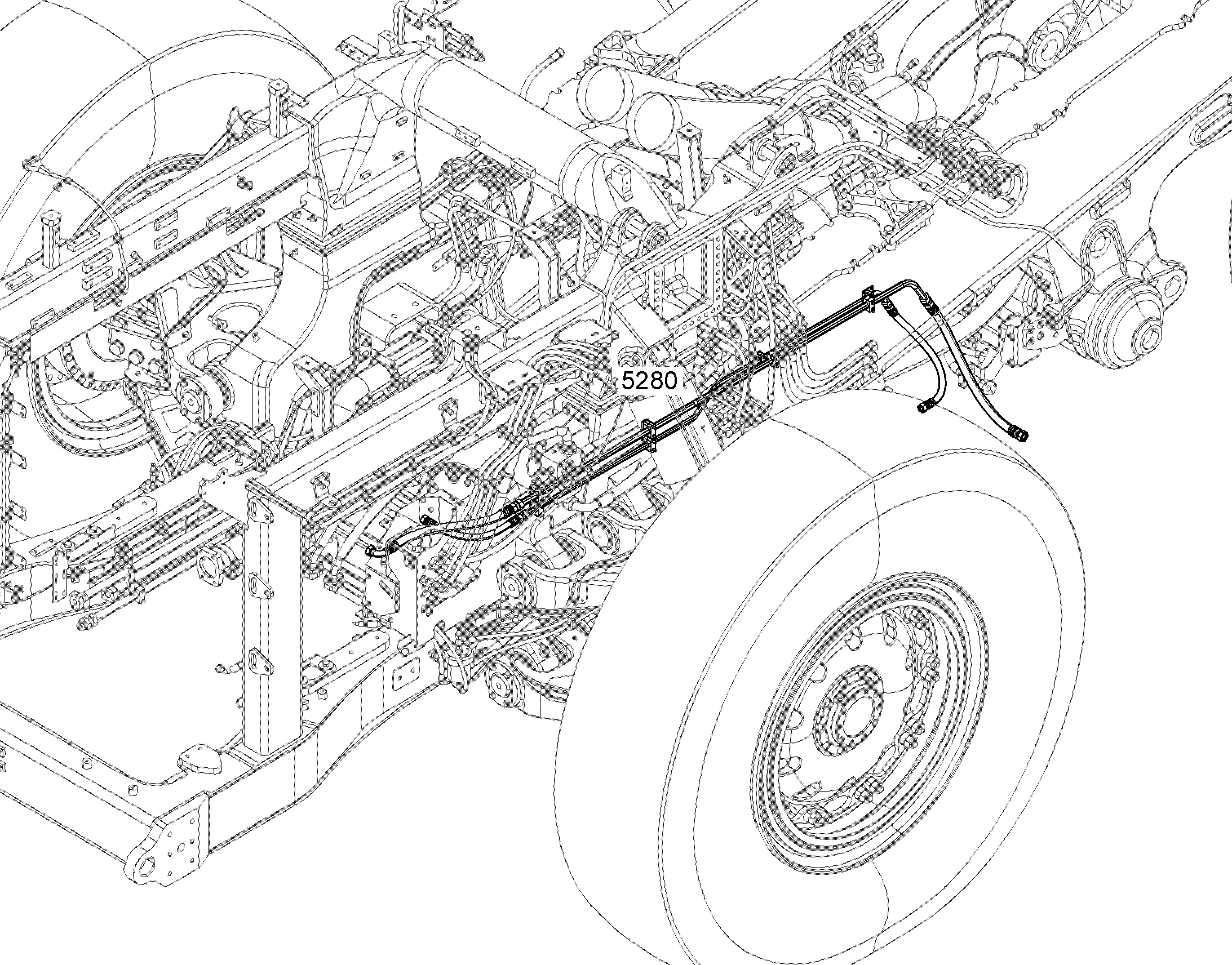 FUEL SYSTEM ON FRAME 12188731 LIEBHERR