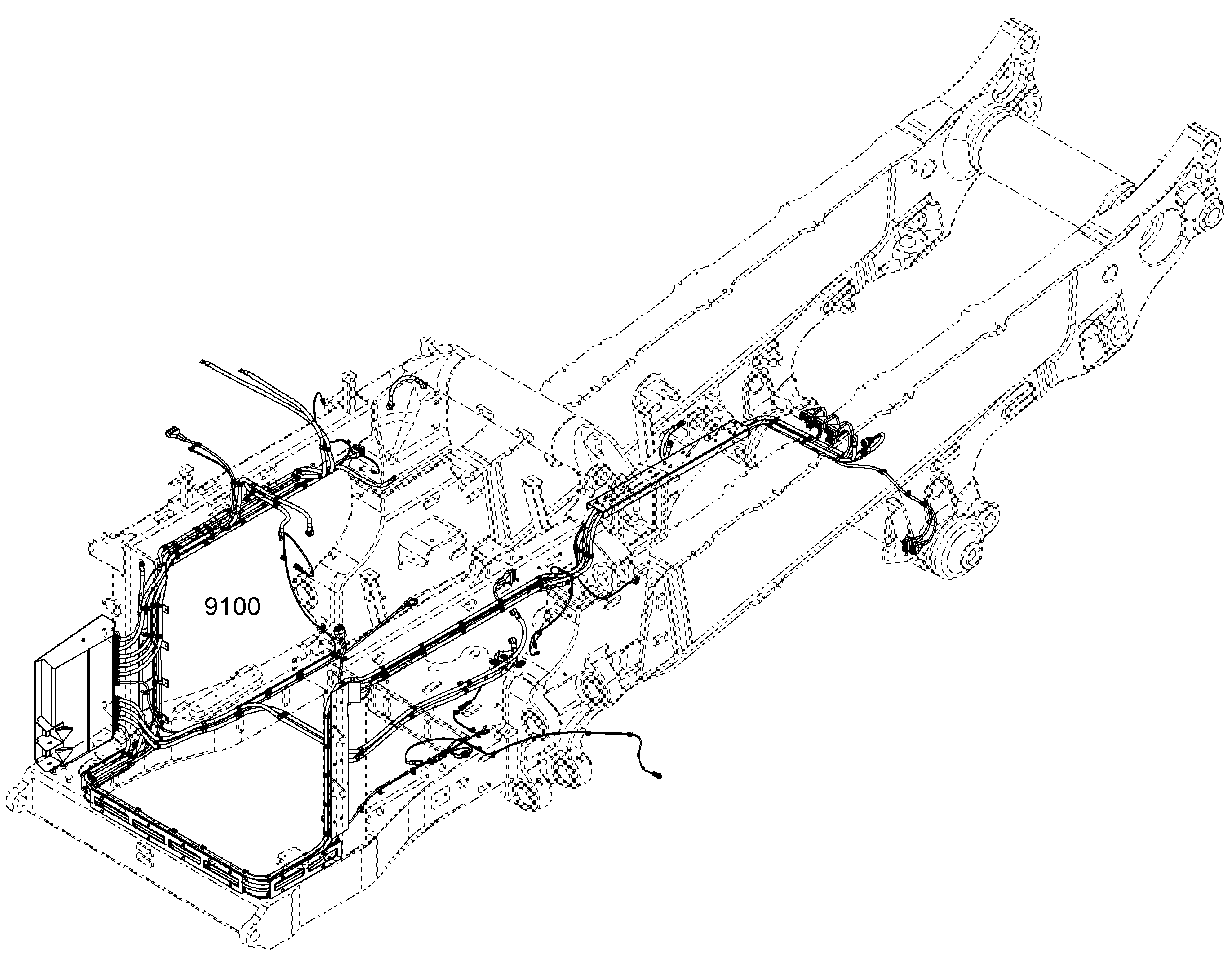ELECTRIC INSTALLATION - FRAME 12180050 LIEBHERR