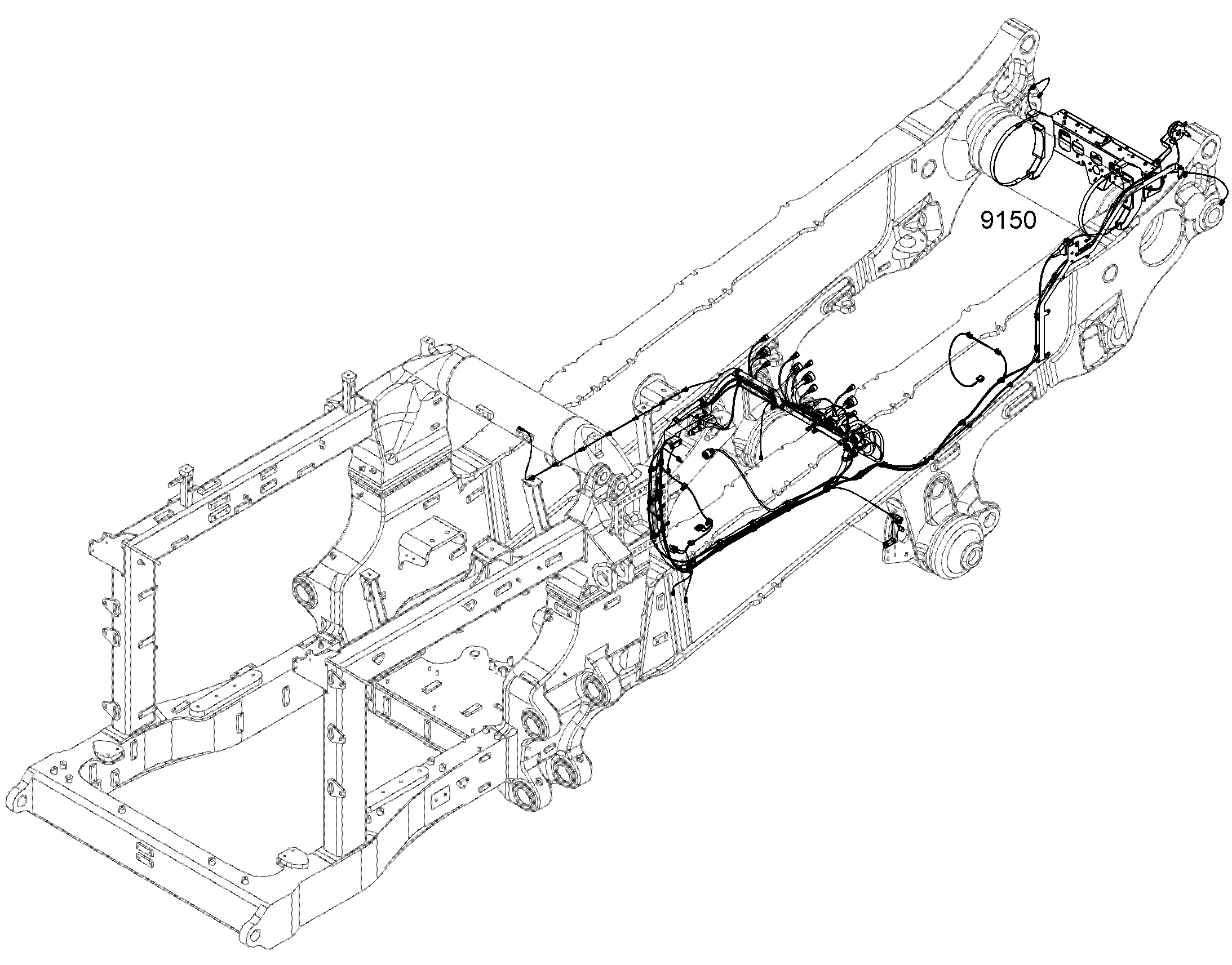 ELECTRIC INSTALLATION - FRAME 12180052 LIEBHERR