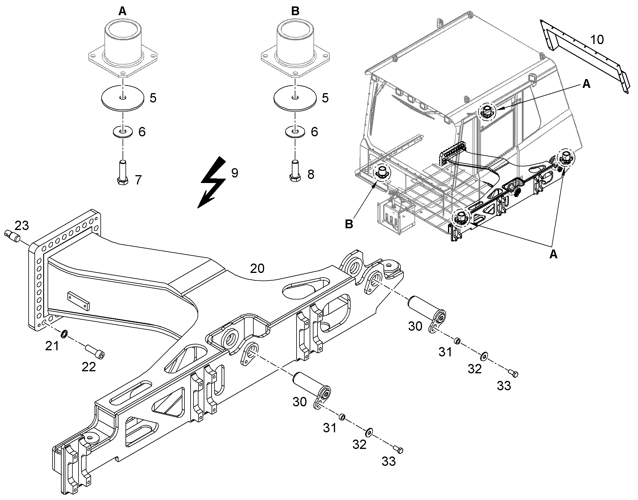 COVERING CAB 12182452 LIEBHERR